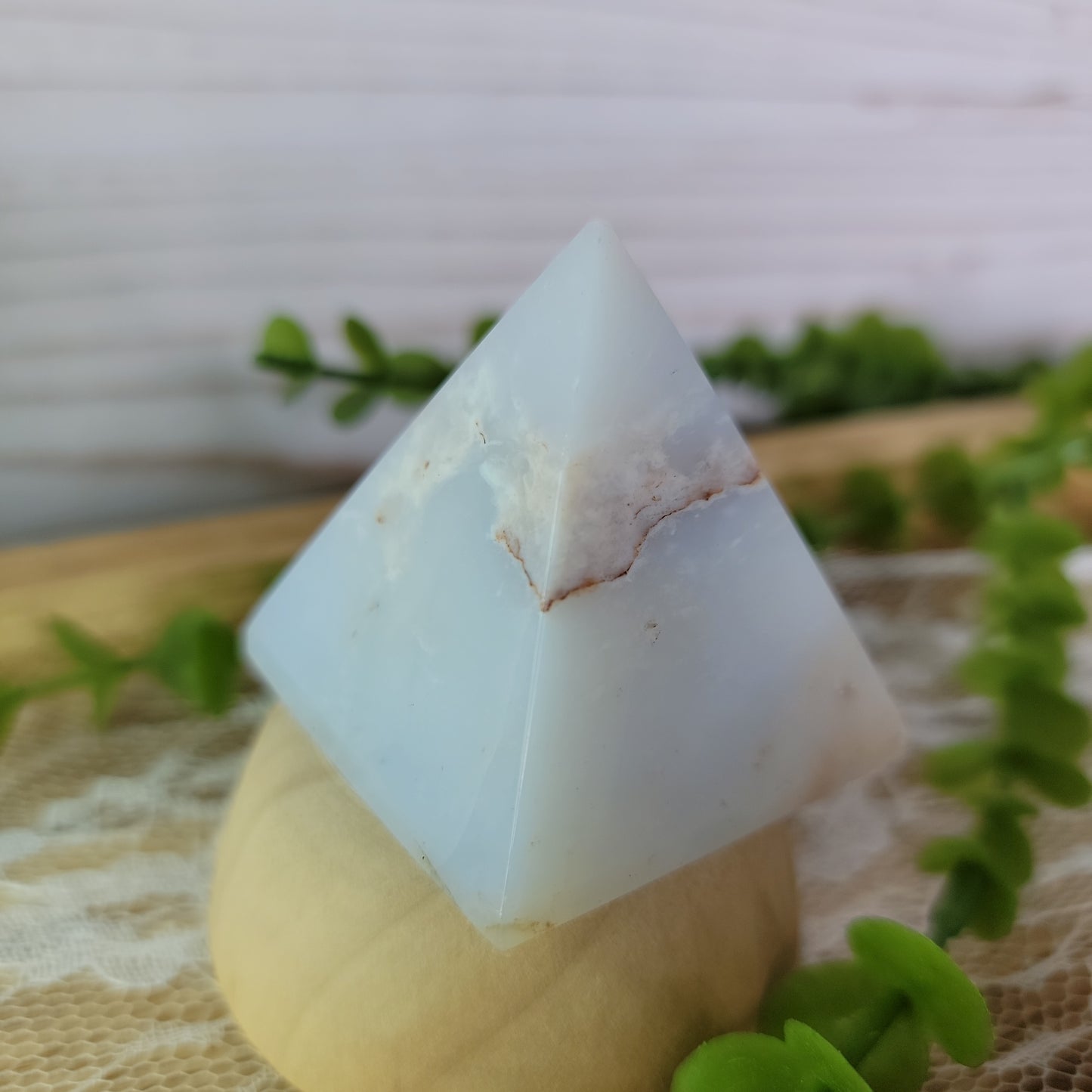 Medium Chalcedony Pyramid