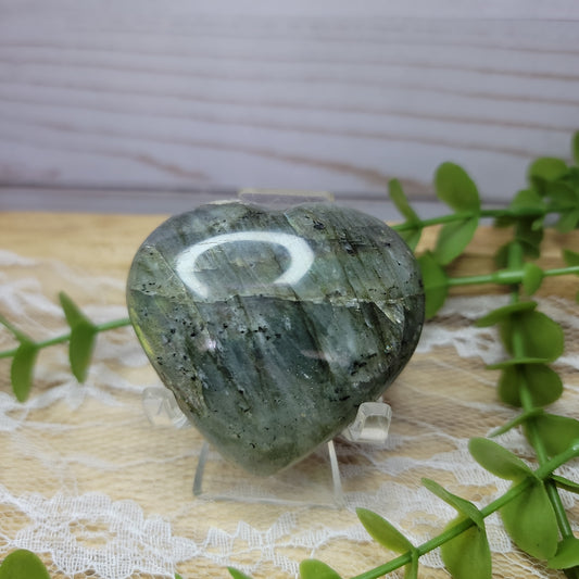 Labradorite Heart