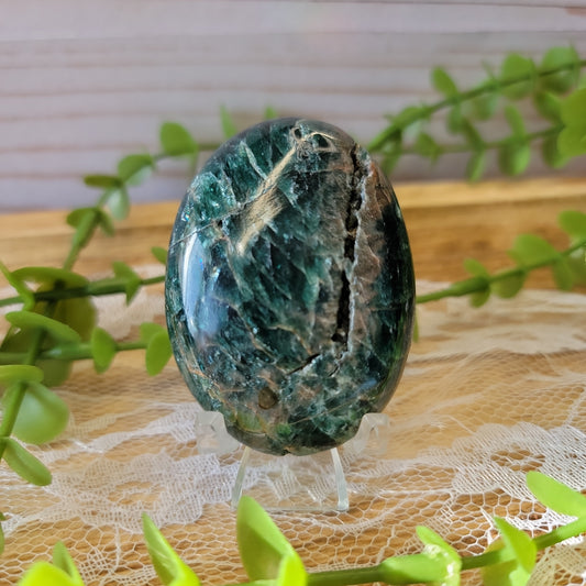 Blue Apatite Palm Stone w