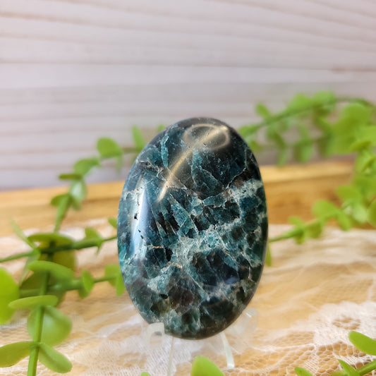 Blue Apatite Palm Stone