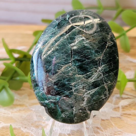 Blue Apatite Palm Stone