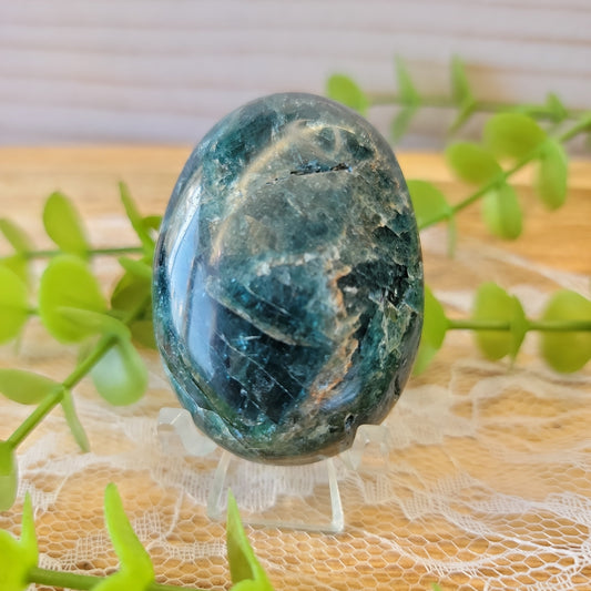 Blue Apatite Palm Stone