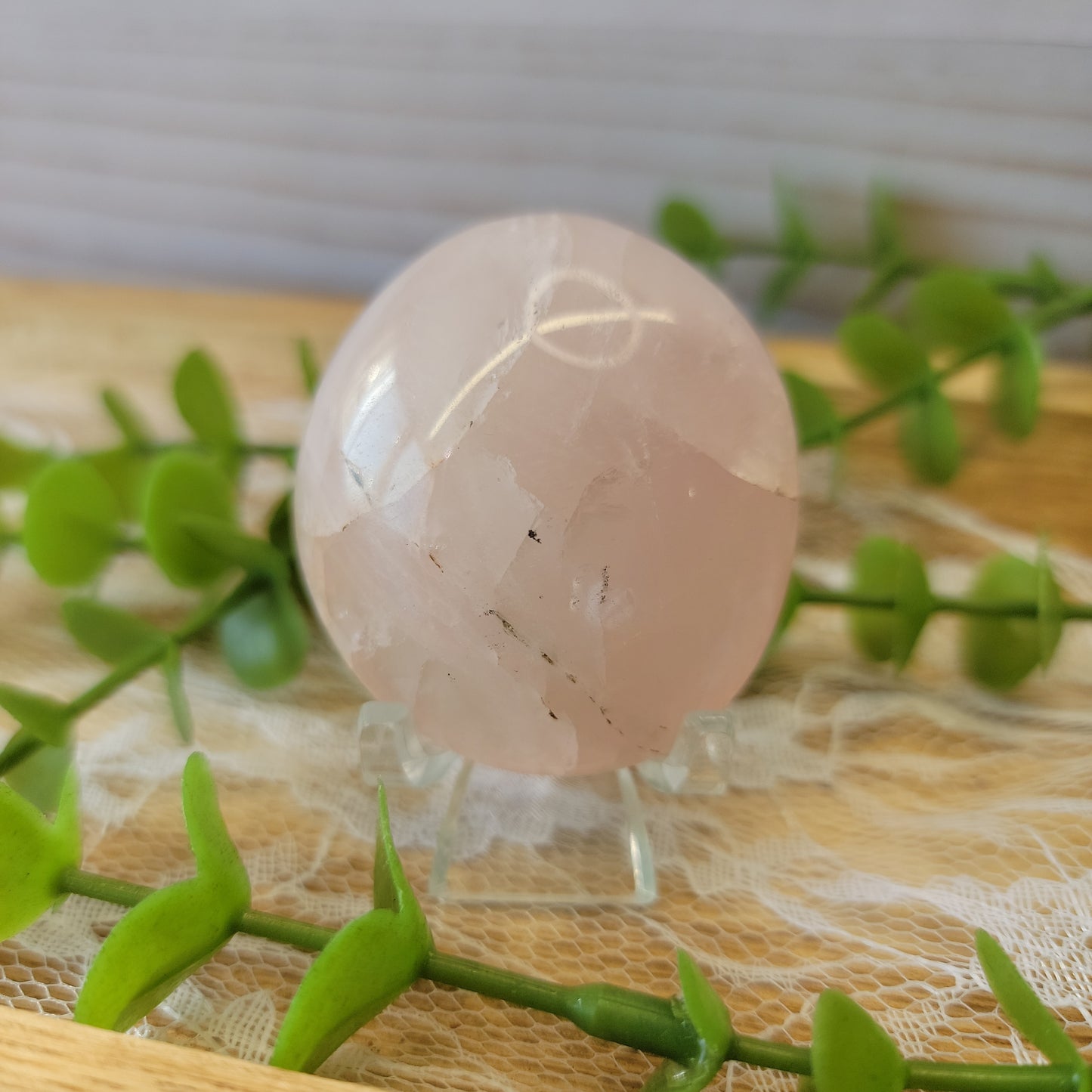 Rose Quartz pebble palm stones