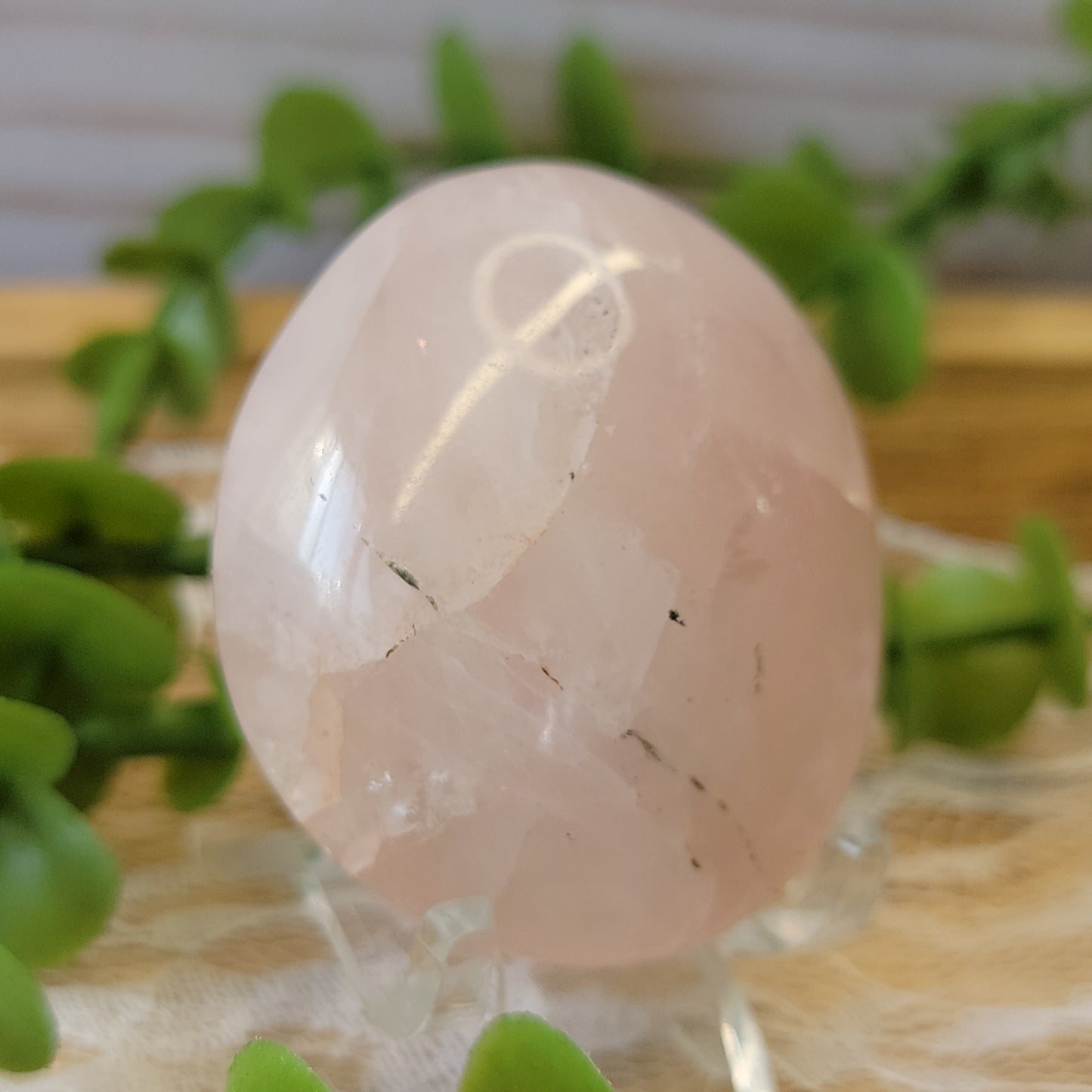 Rose Quartz pebble palm stones