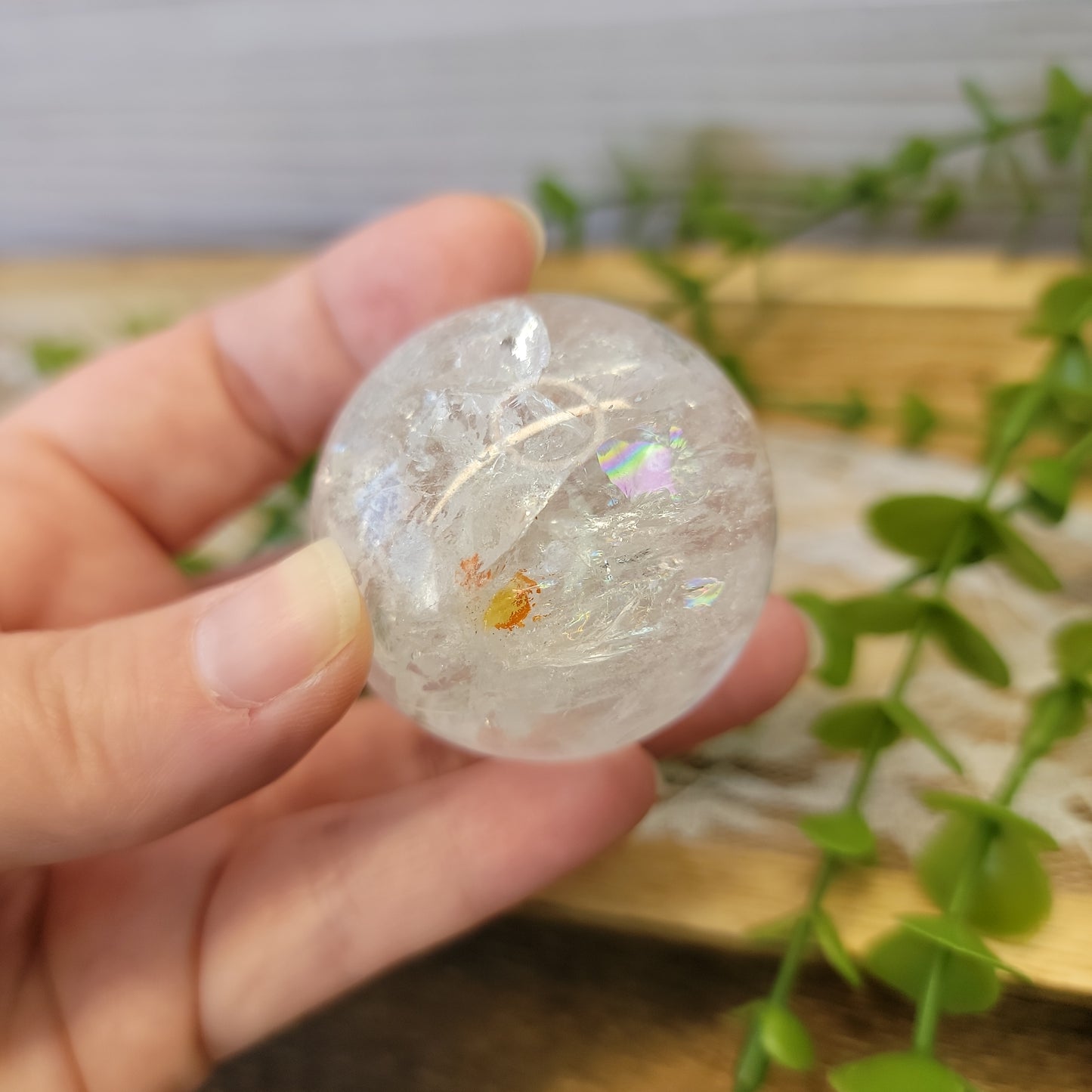 Lemurian Quartz Sphere