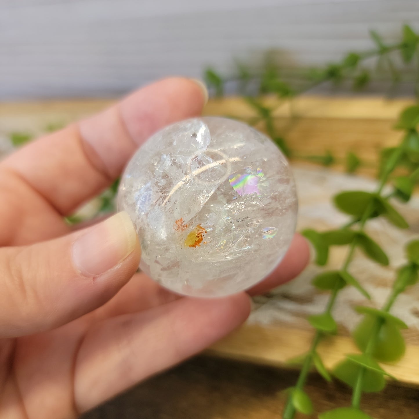 Lemurian Quartz Sphere