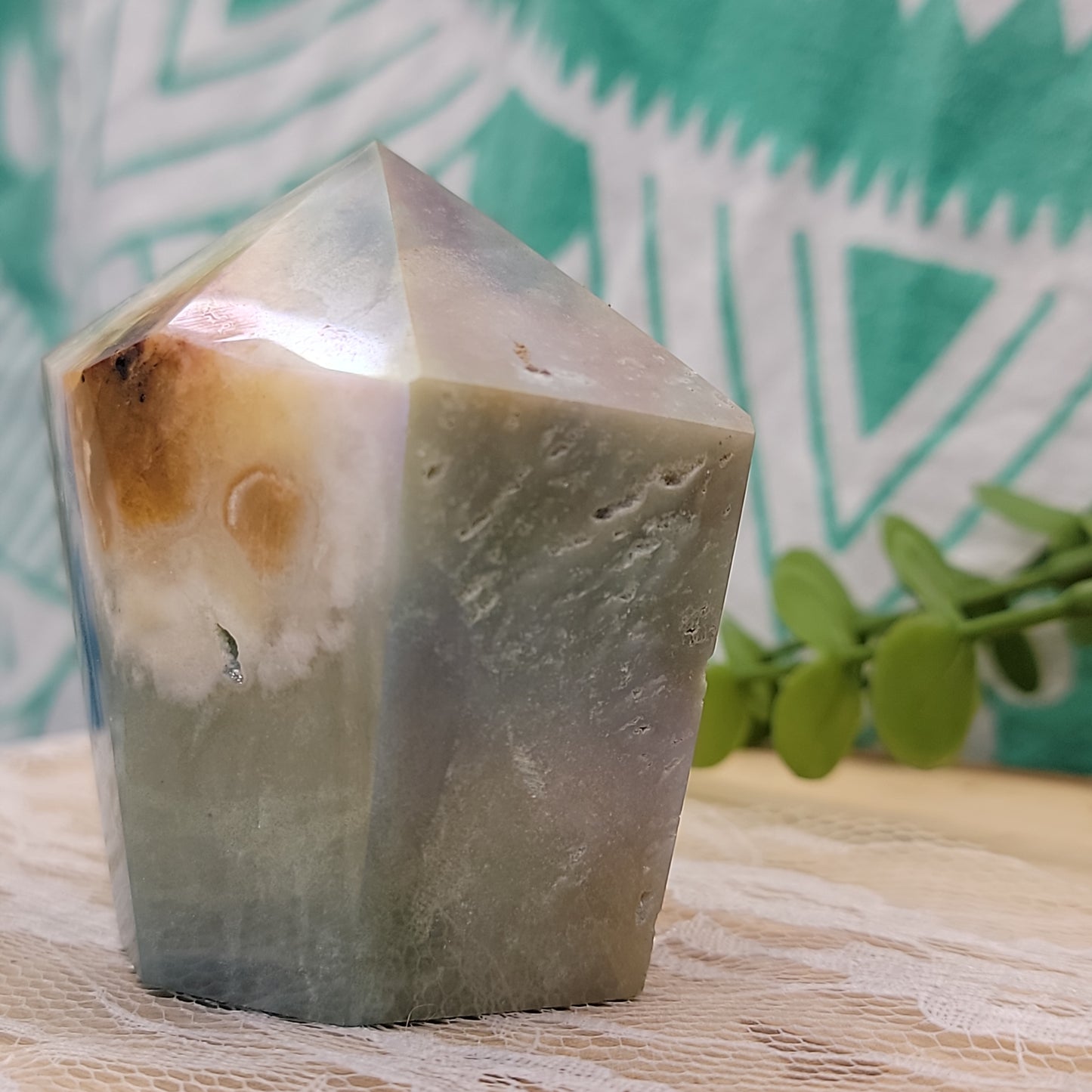 Aura Amazonite Cupcake Point