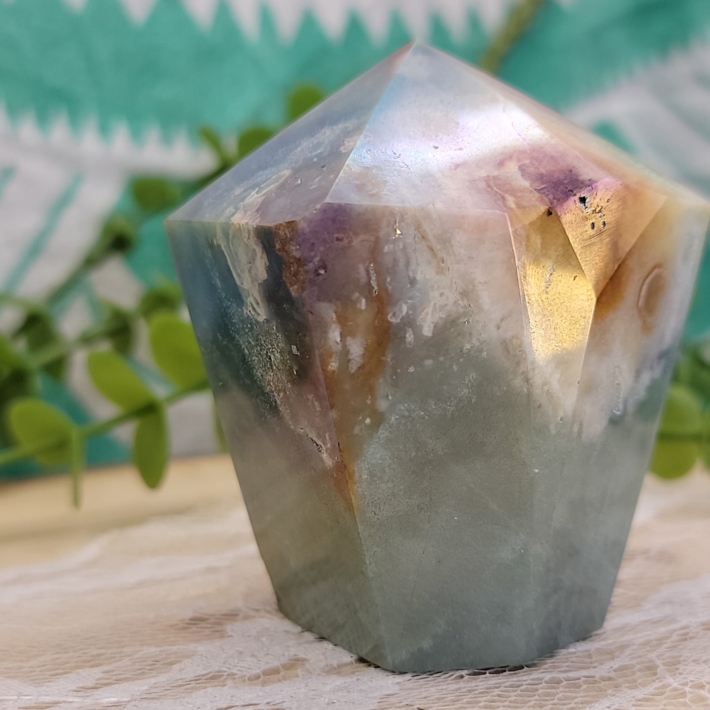 Aura Amazonite Cupcake Point