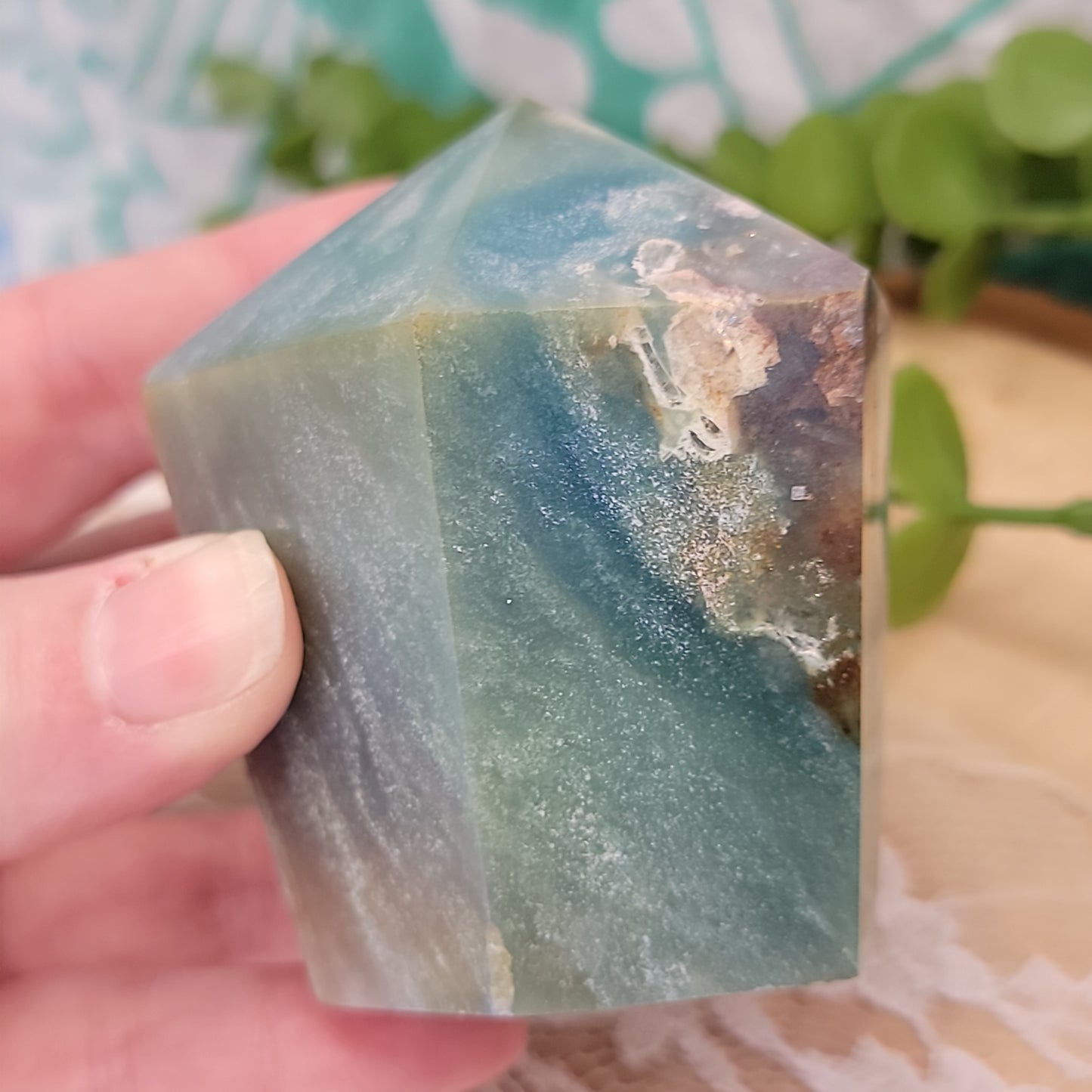 Aura Amazonite Cupcake Point