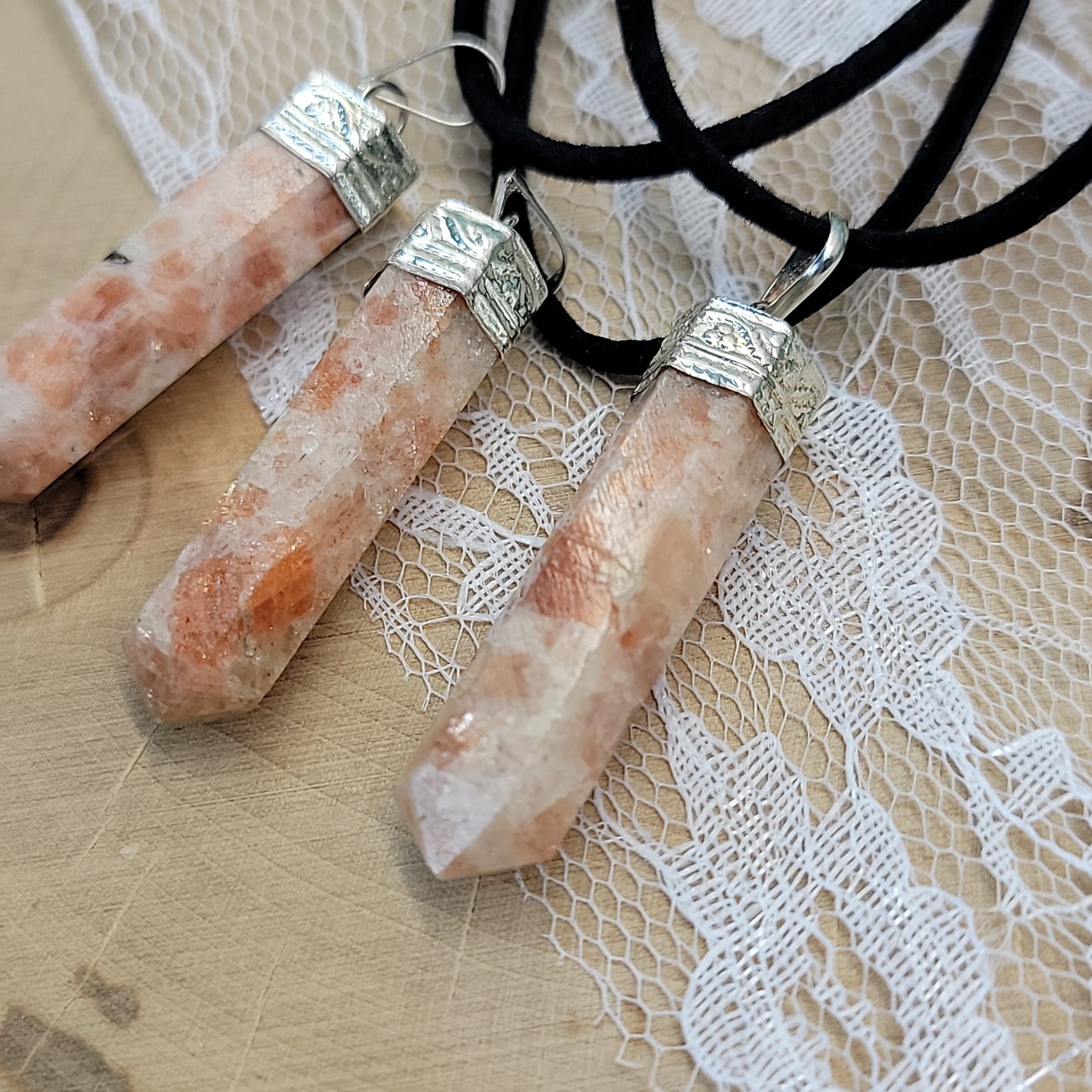 Sunstone Pendants