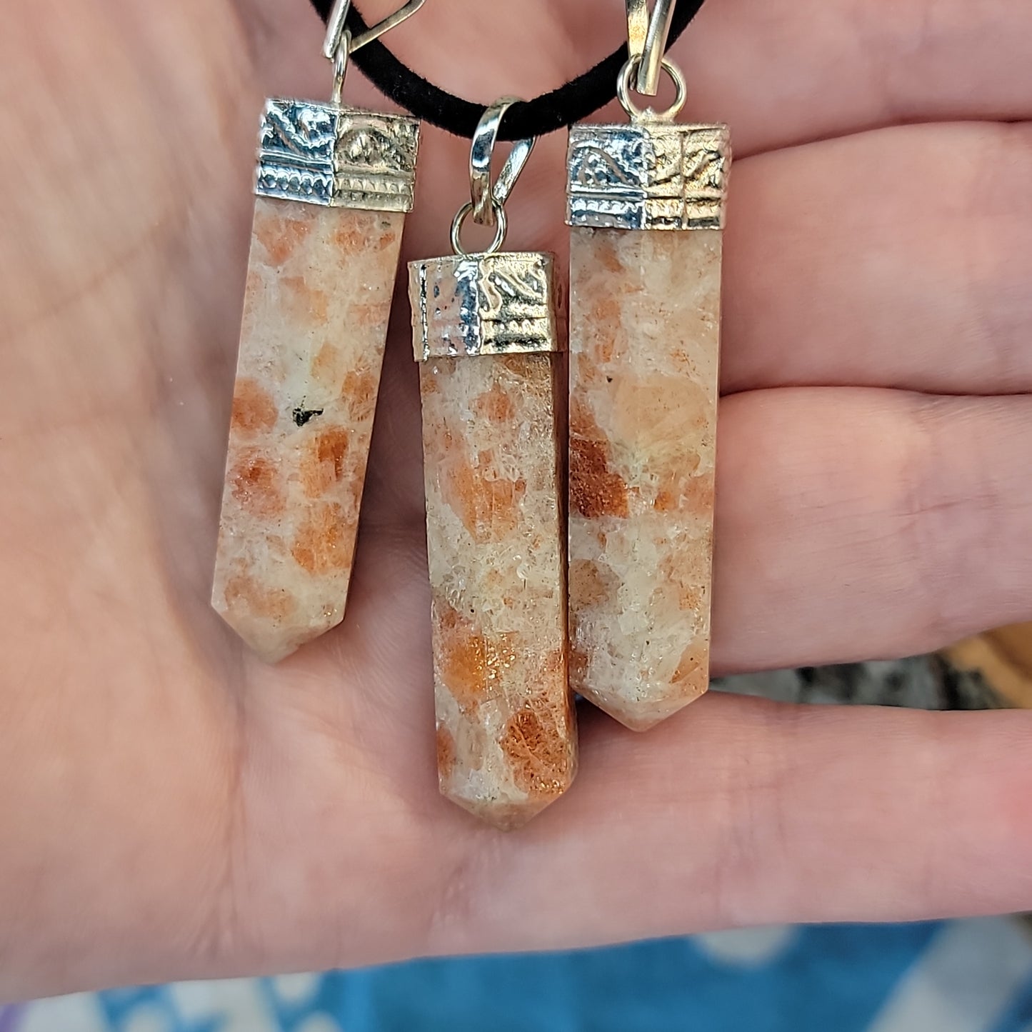 Sunstone Pendants
