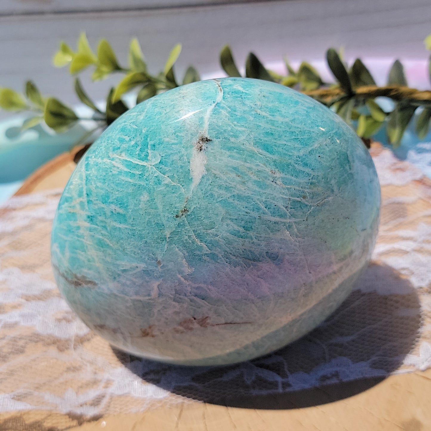 Amazonite Freeform w/Quartz