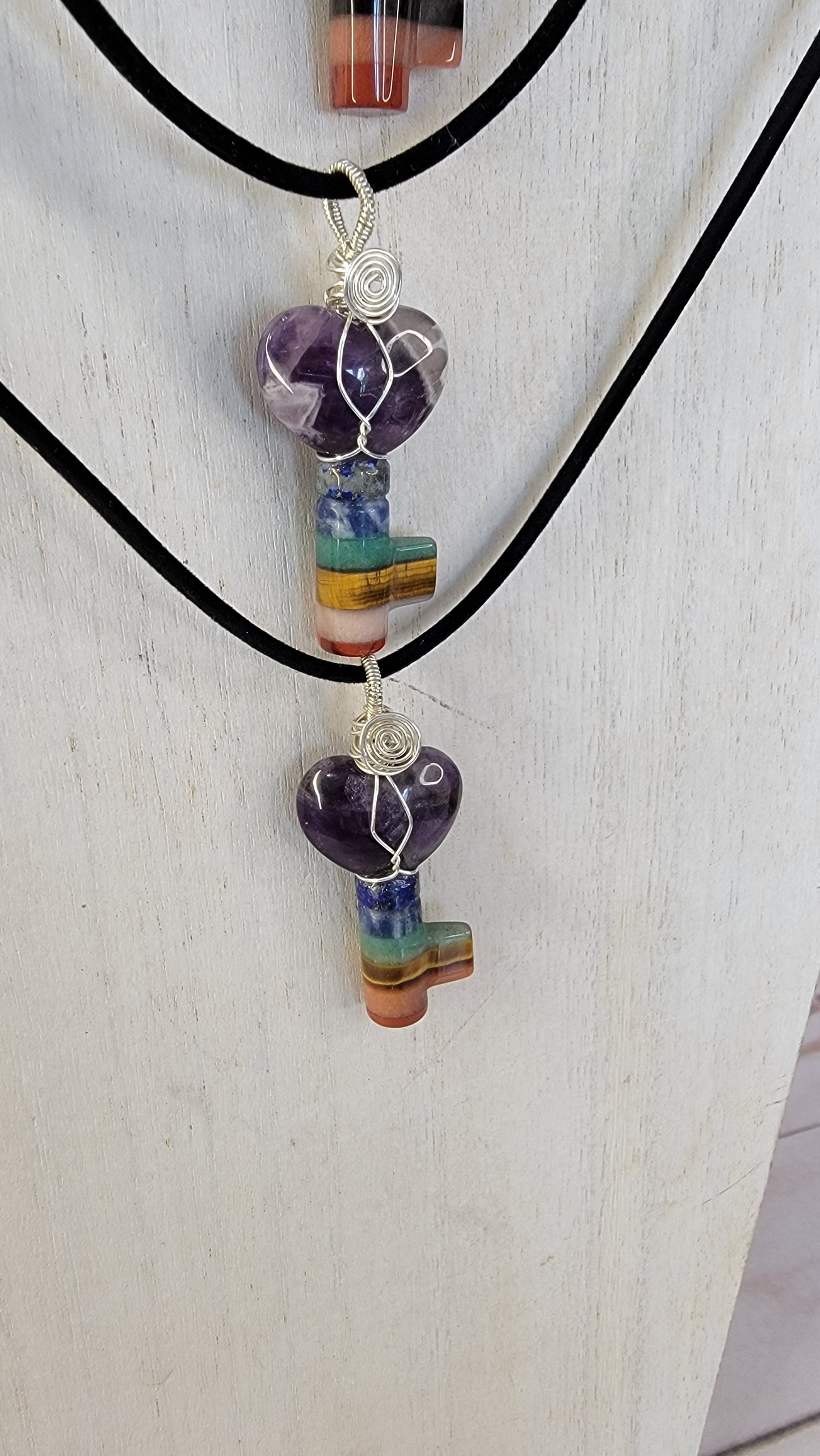 Chakra Key pendants