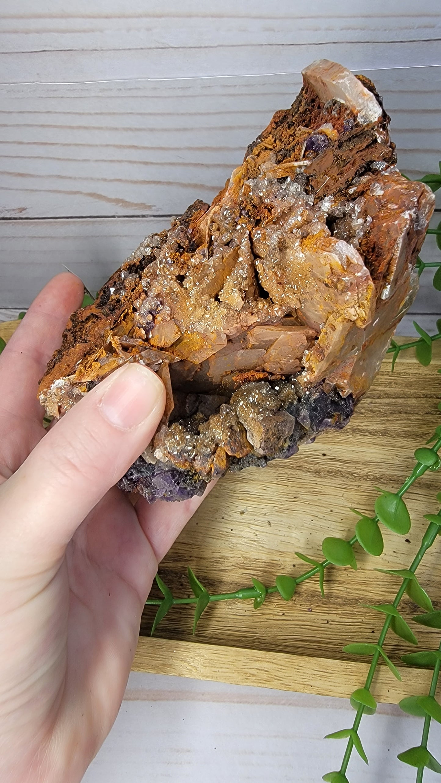 Fluorite with Barite