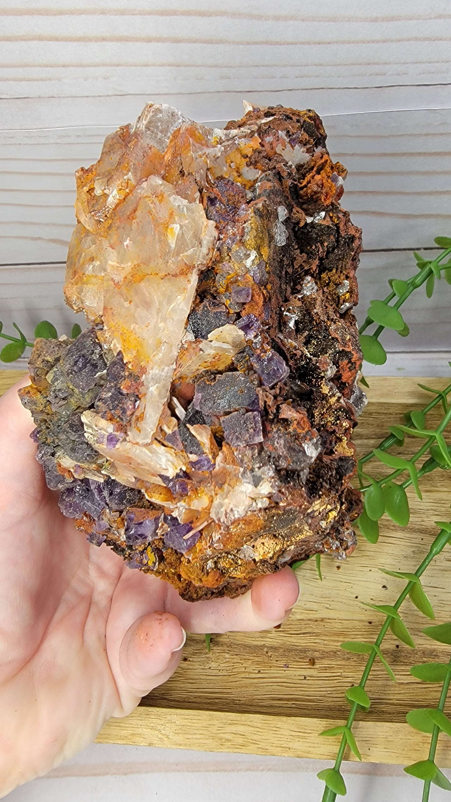 Fluorite with Barite