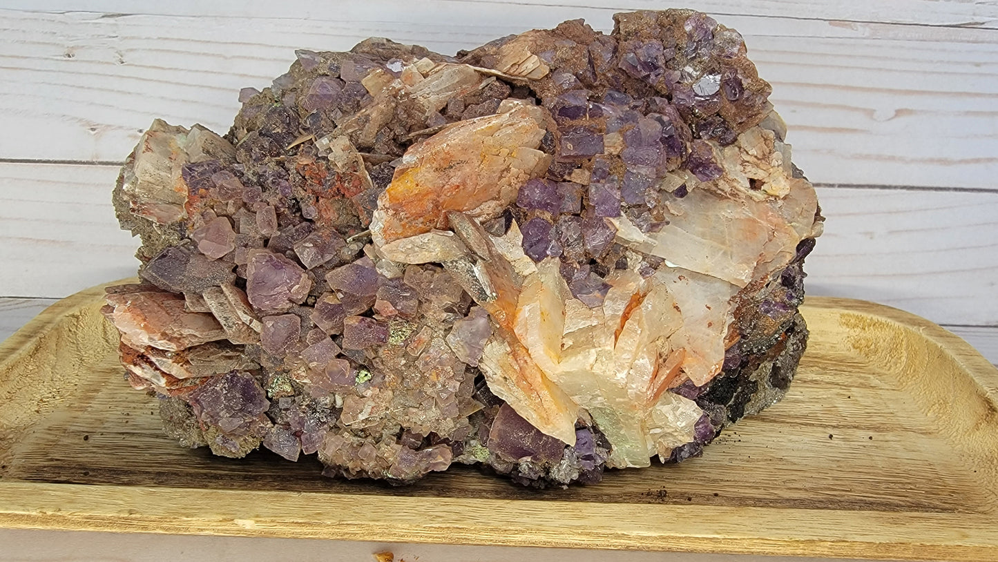 Fluorite with Barite