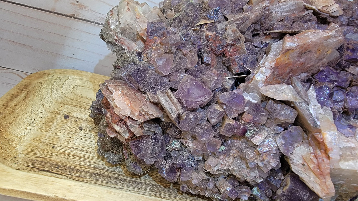 Fluorite with Barite