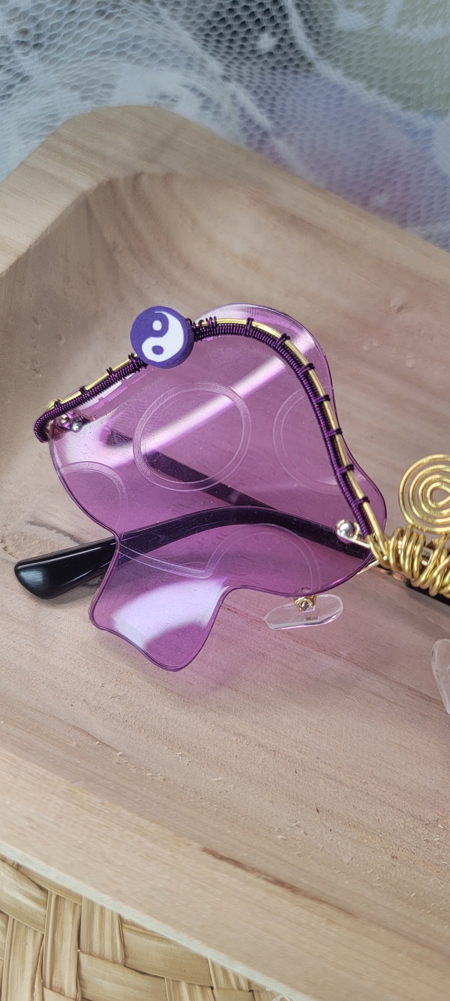 Amethyst Mushies Wire Wrapped Sunglasses
