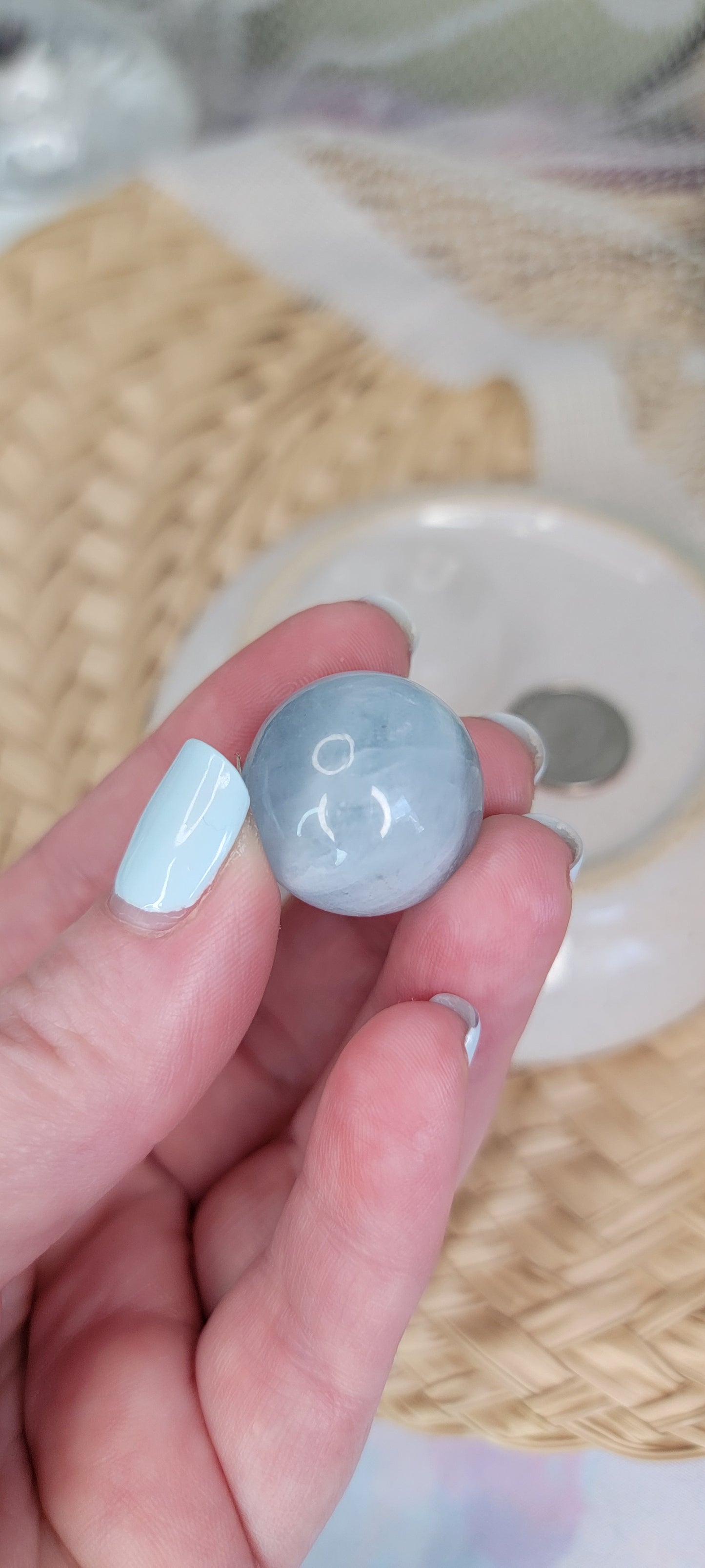 Aquamarine Mini Sphere
