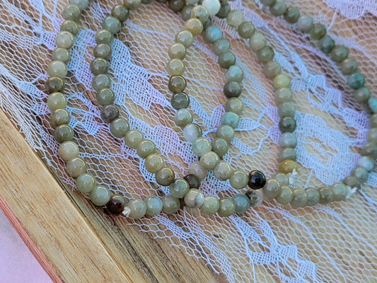 Green Jade Stretchy Bracelet
