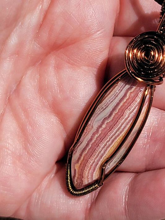 Rhodocrosite pendant