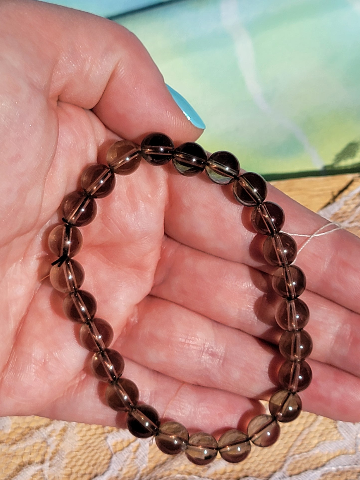 Smoky Quartz Stretchy Bracelet