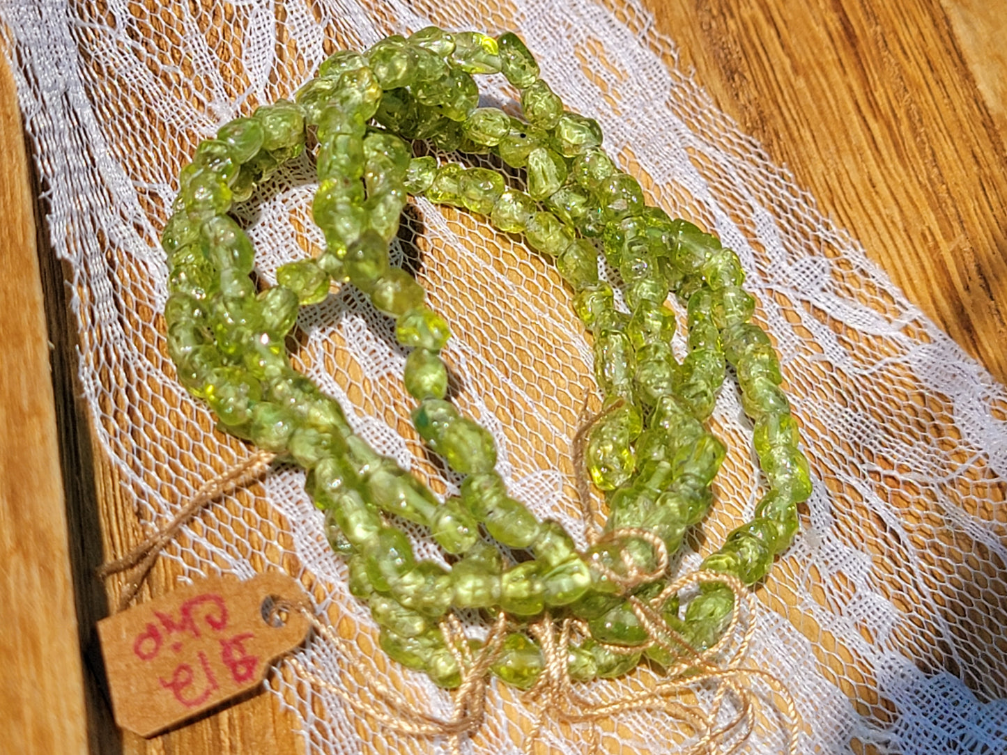 Peridot Chip Stretchy Bracelet