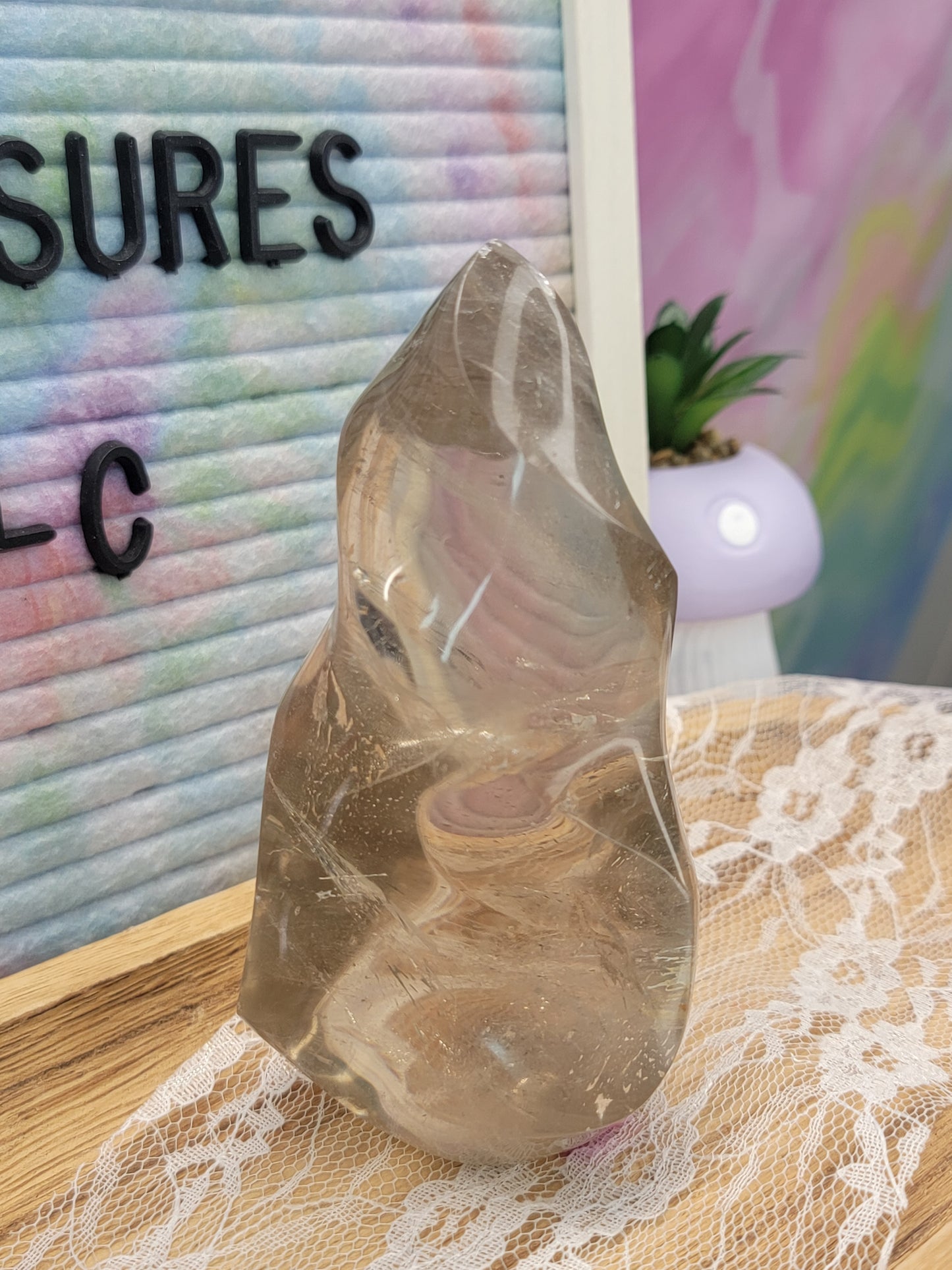 Smokey Quartz Flame