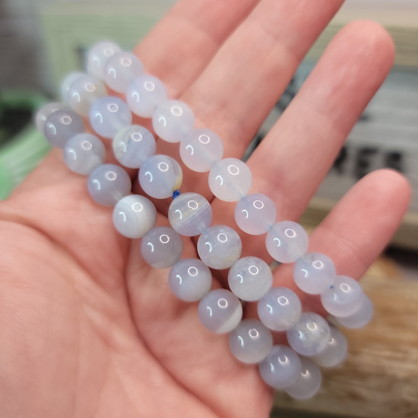 Blue Lace Agate Bracelet Bayside Treasures