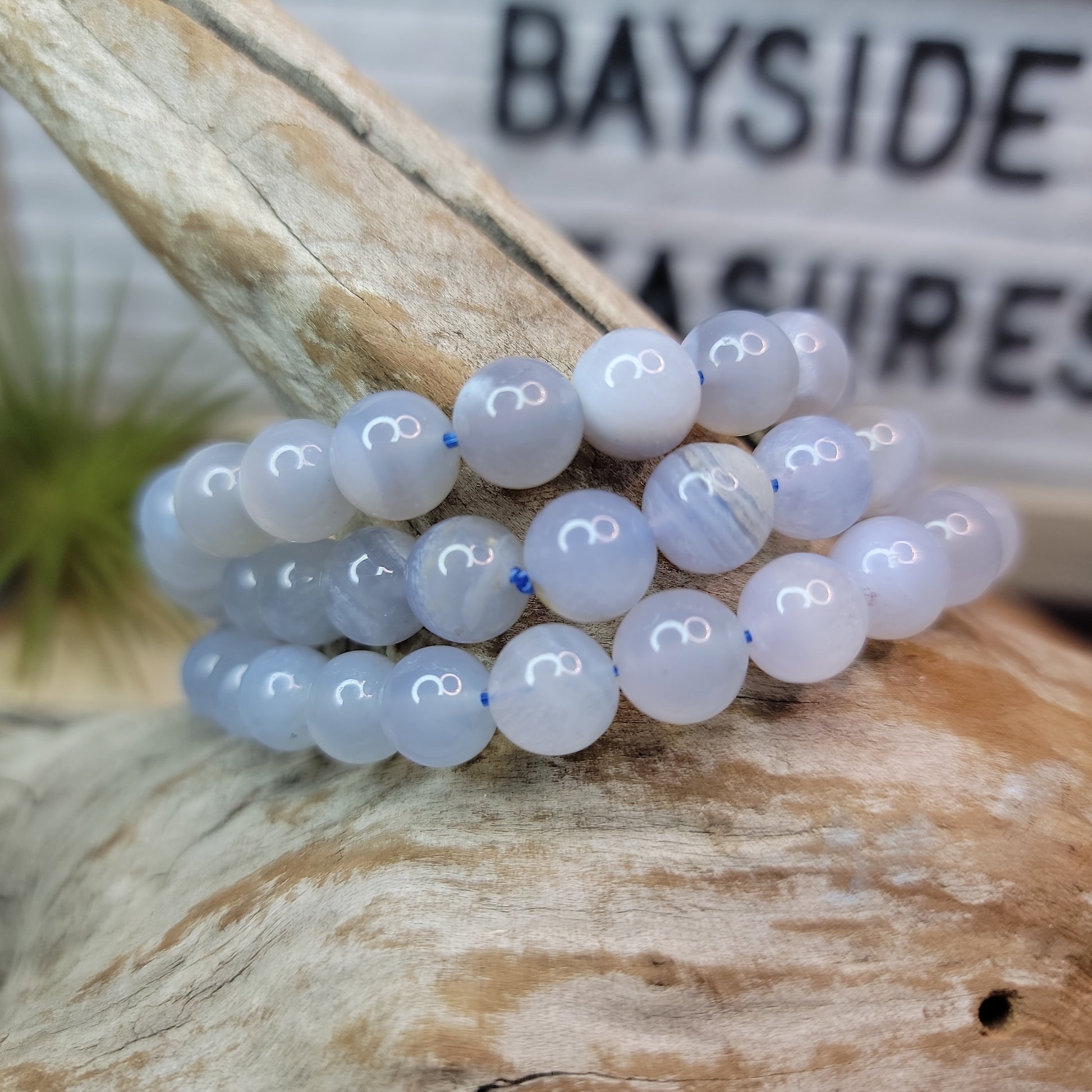 Blue Lace Agate Bracelet Bayside Treasures