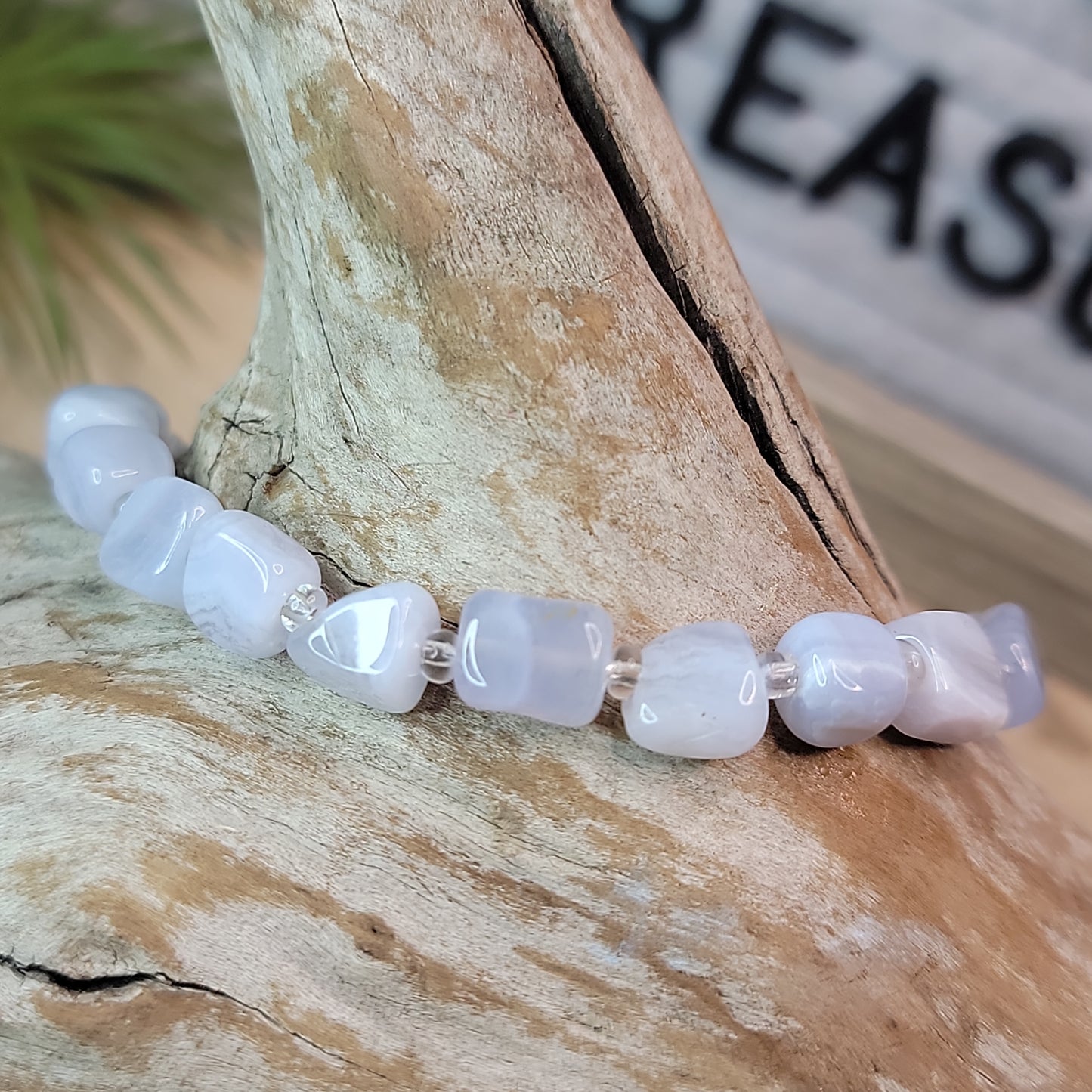 Blue Lace Agate Bracelet Bayside Treasures