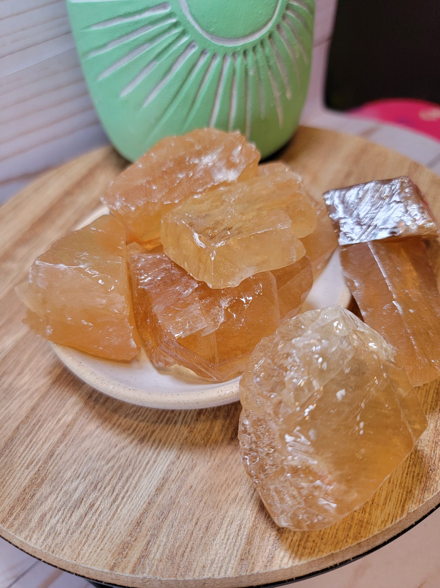 Honey Calcite Tumbles