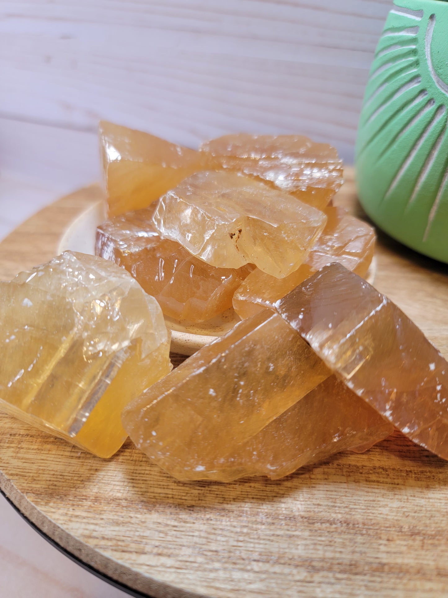 Honey Calcite Tumbles