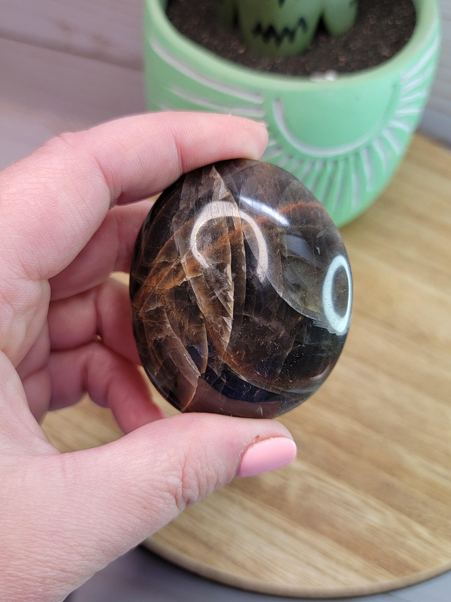Black Moonstone Pebbles