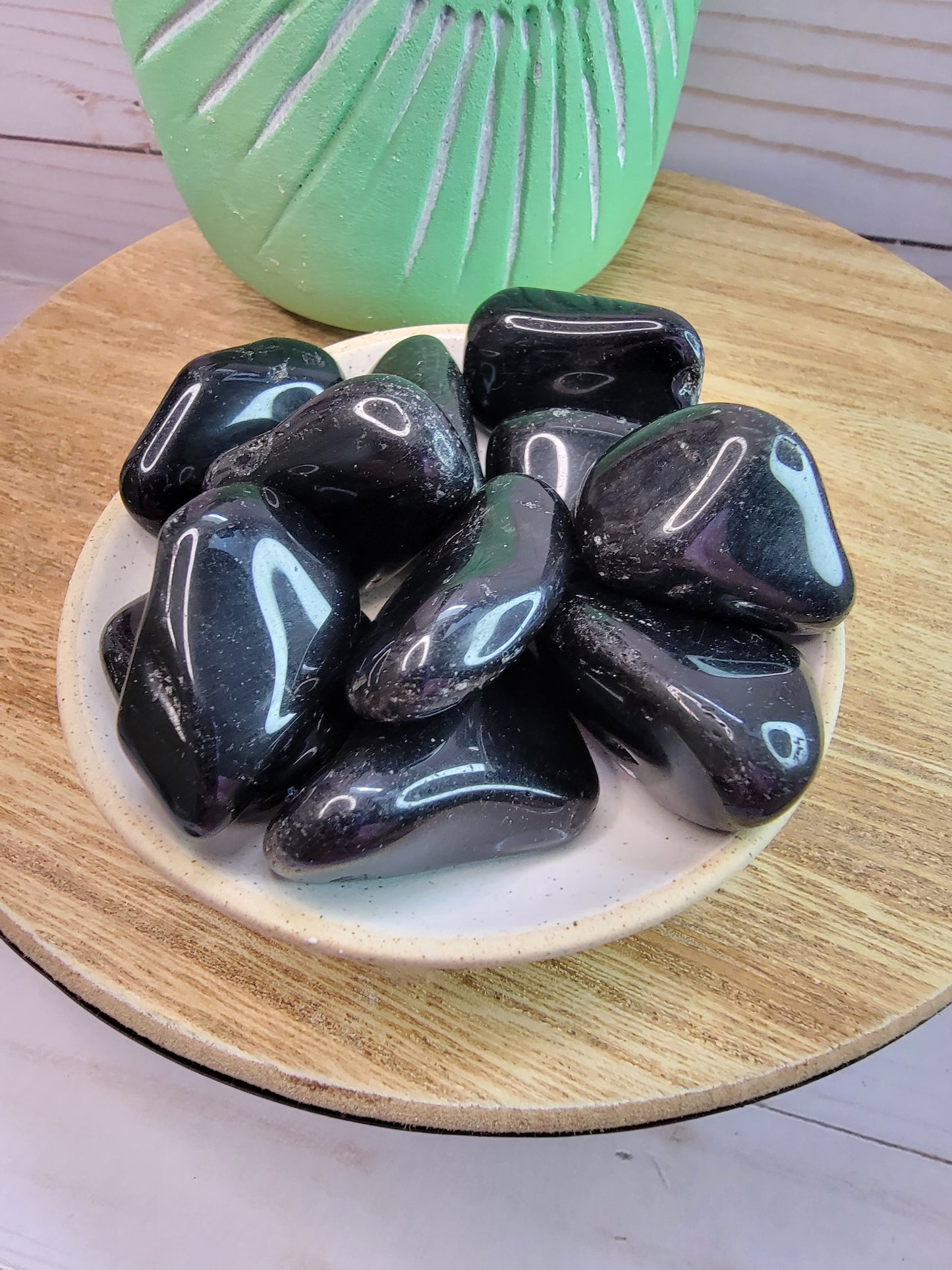 Black Obsidian Tumbles