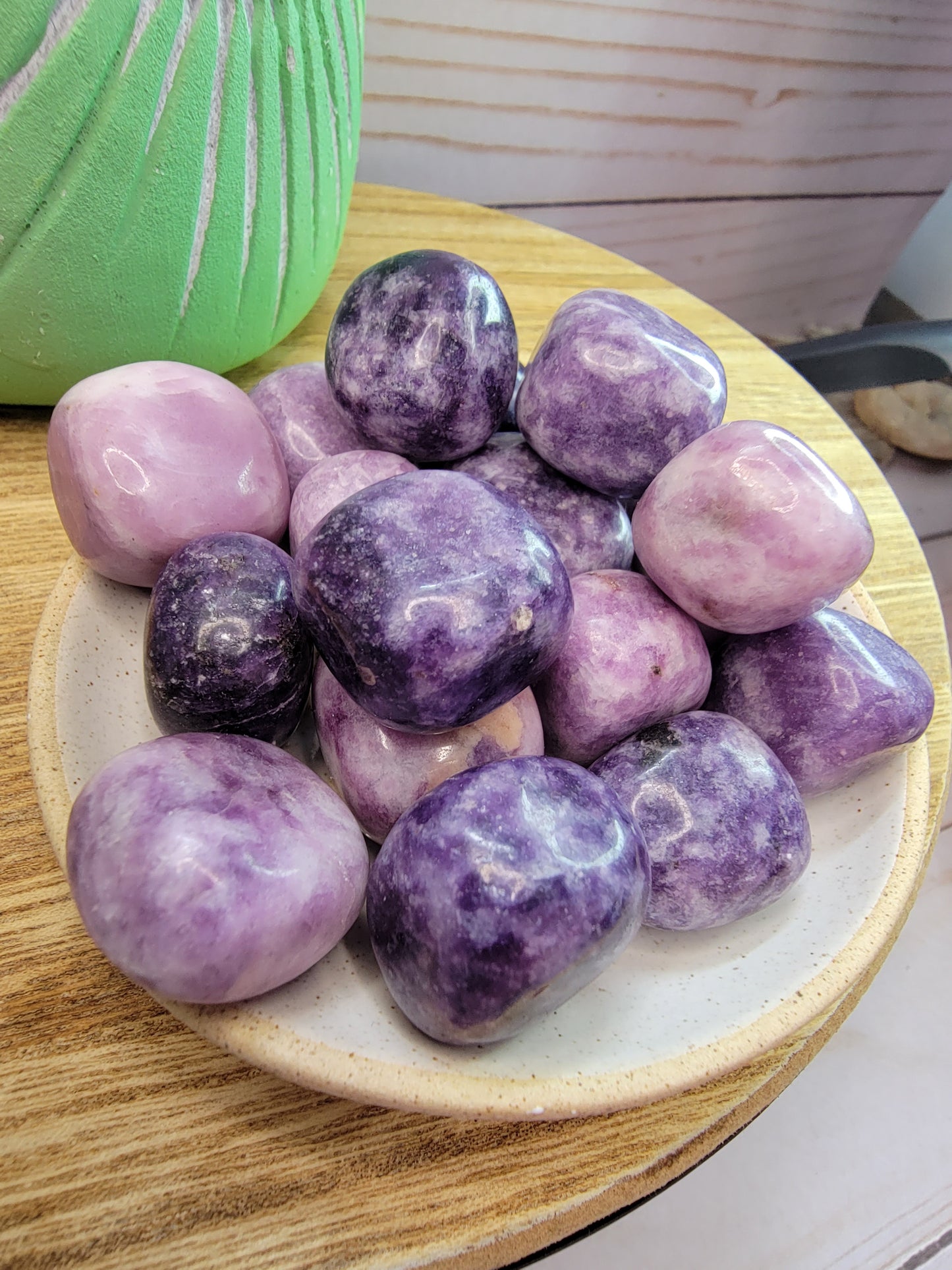 Lepidolite Tumbles