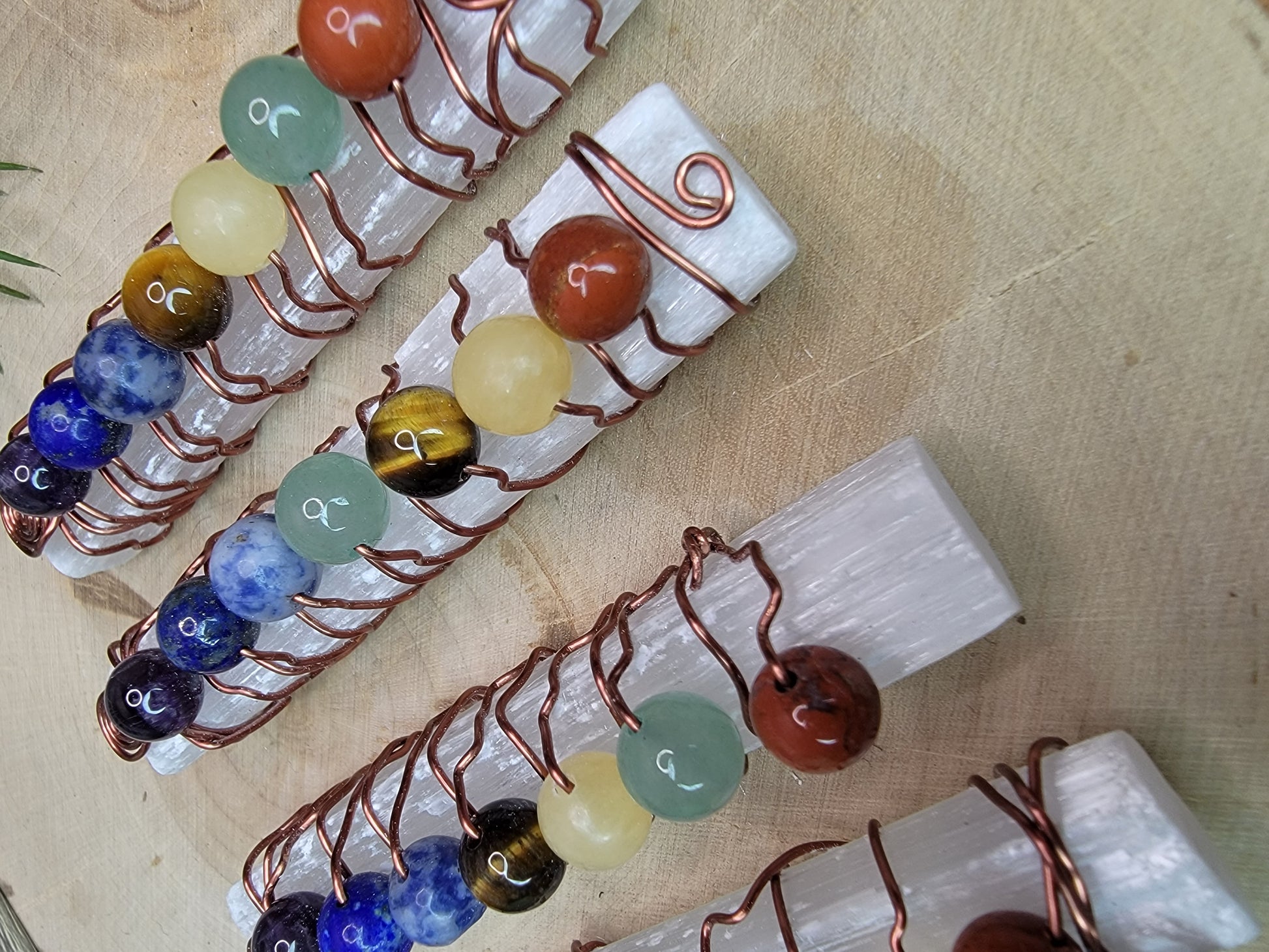 Chakra Selenite Wands Bayside Treasures