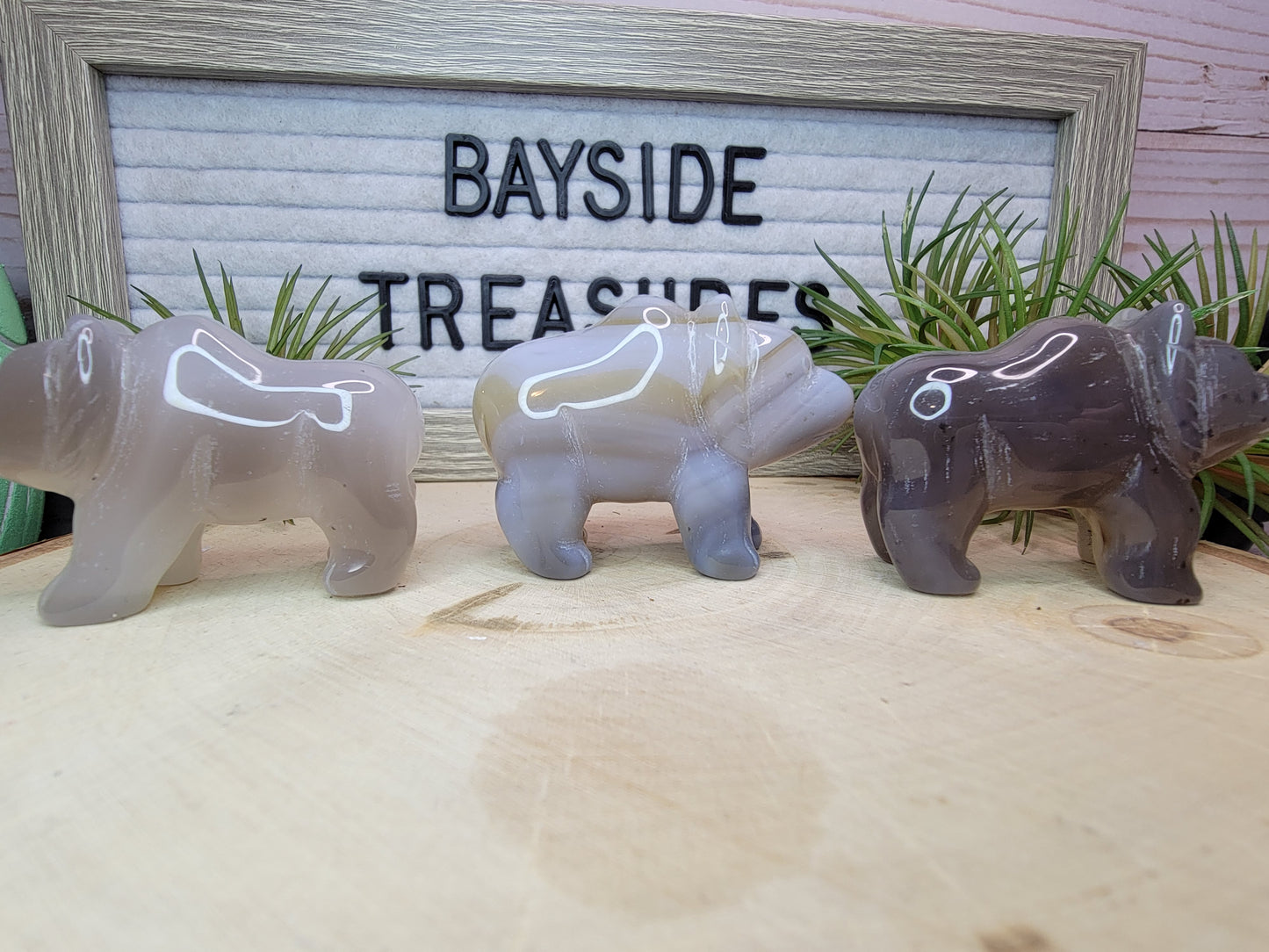 Druzy Agate Bear Bayside Treasures
