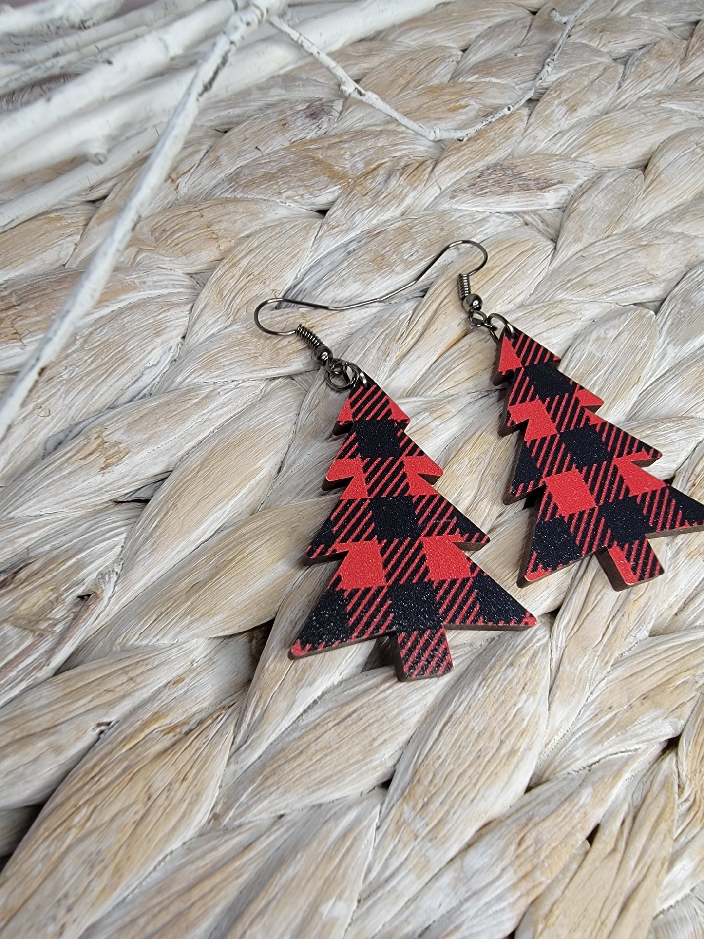Buffalo Plaid Tree Dangles