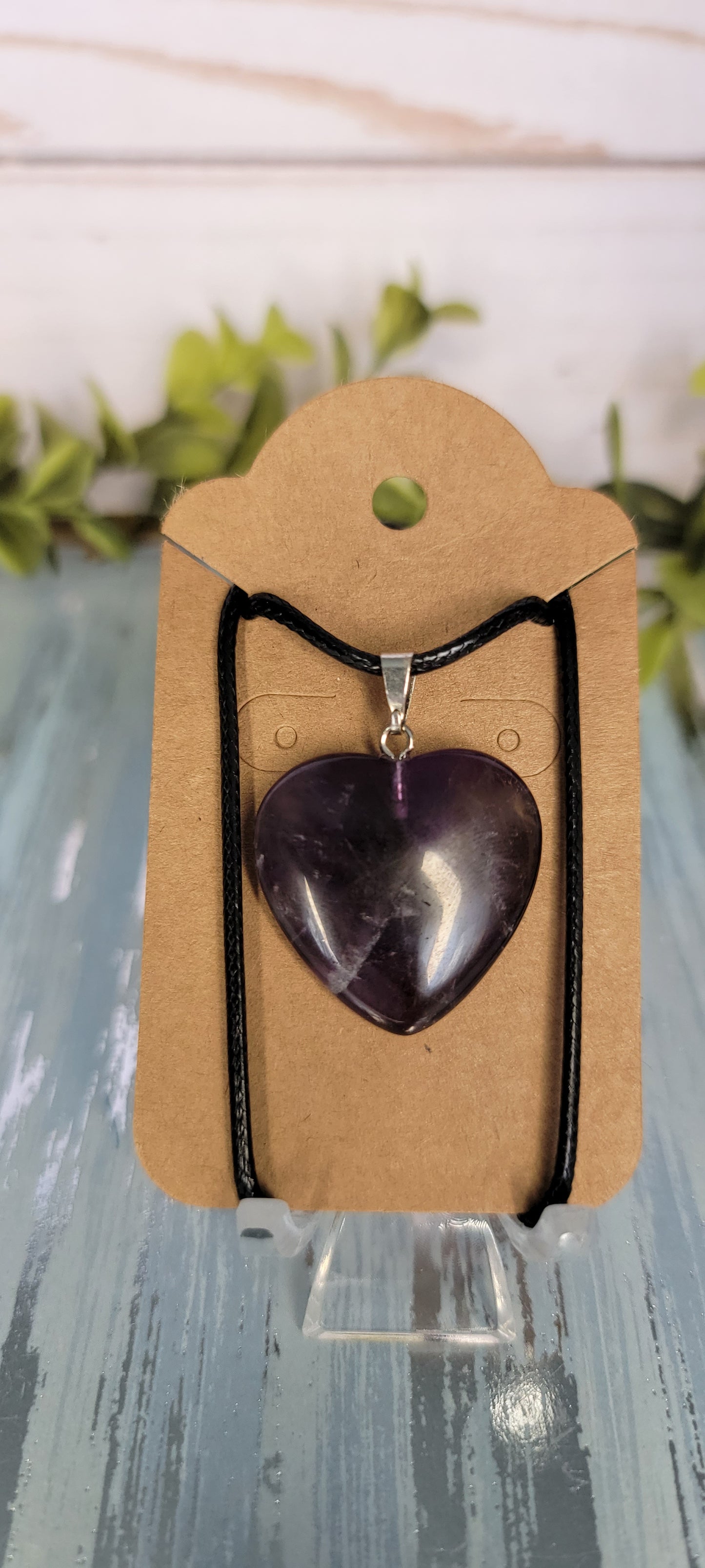 Rainbow Fluorite Heart Pendants Bayside Treasures