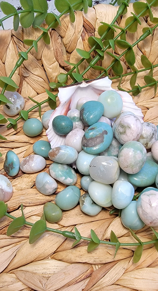 Cherry Blossom Flower Agate Tumbles Bayside Treasures