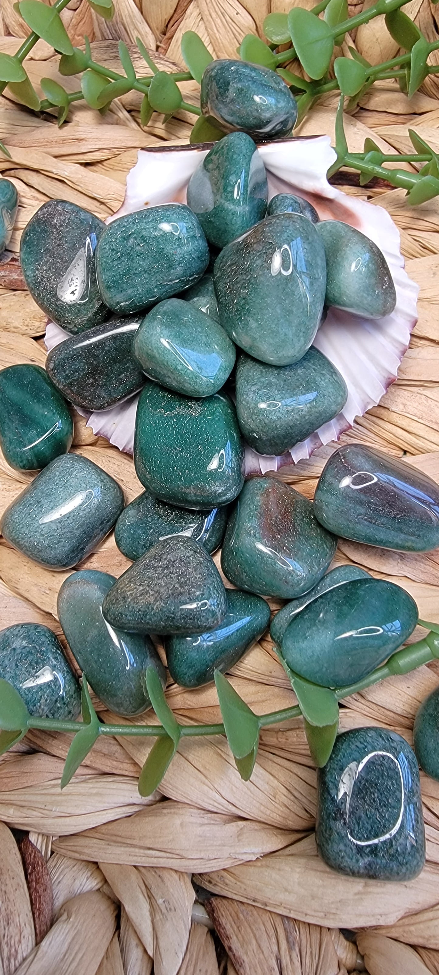 Green Aventurine Tumbles Bayside Treasures