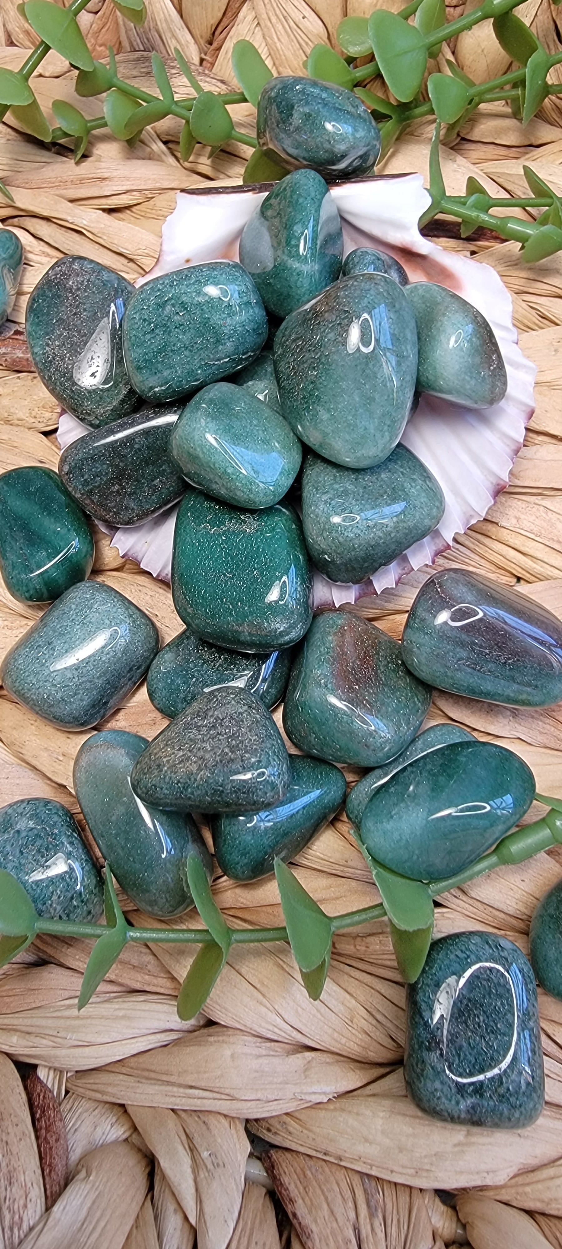 Green Aventurine Tumbles Bayside Treasures