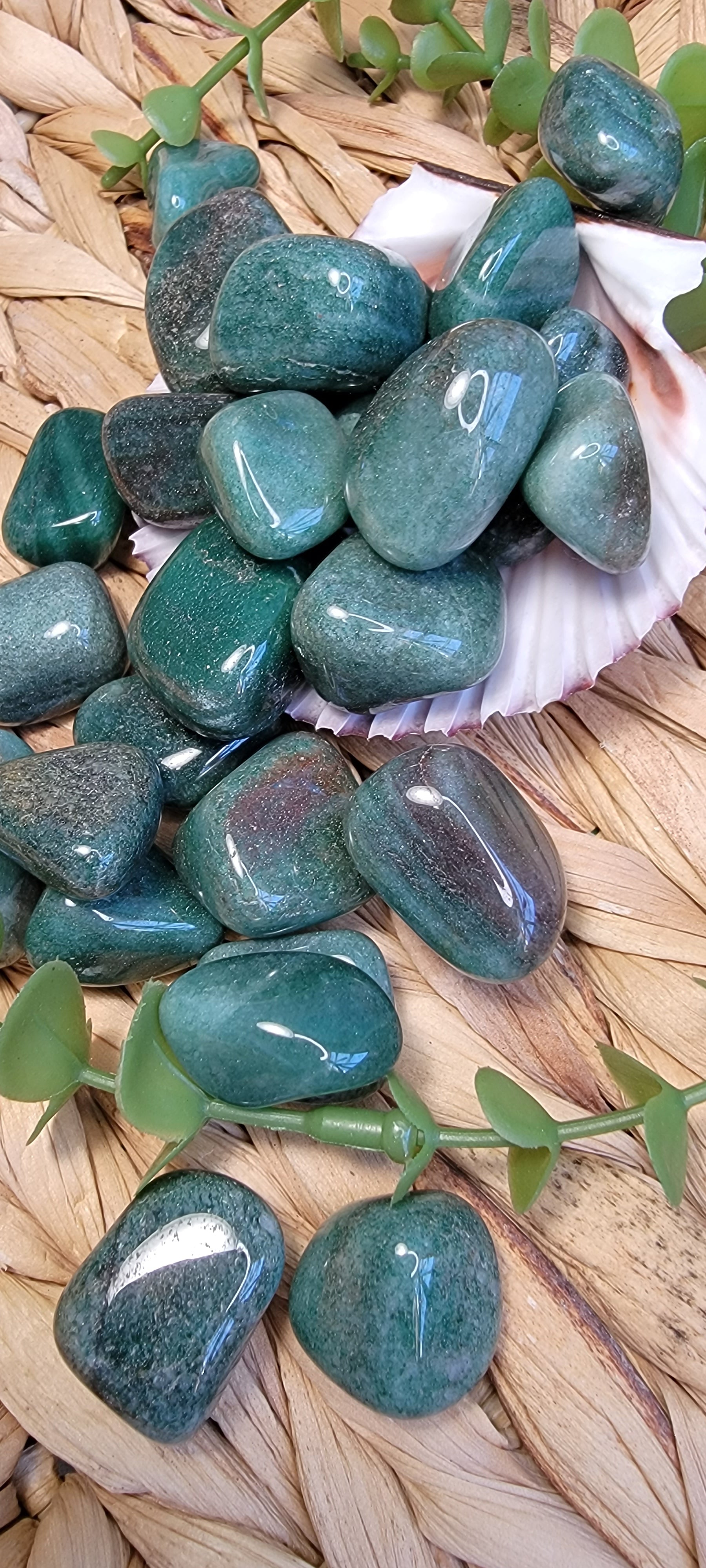 Green Aventurine Tumbles Bayside Treasures