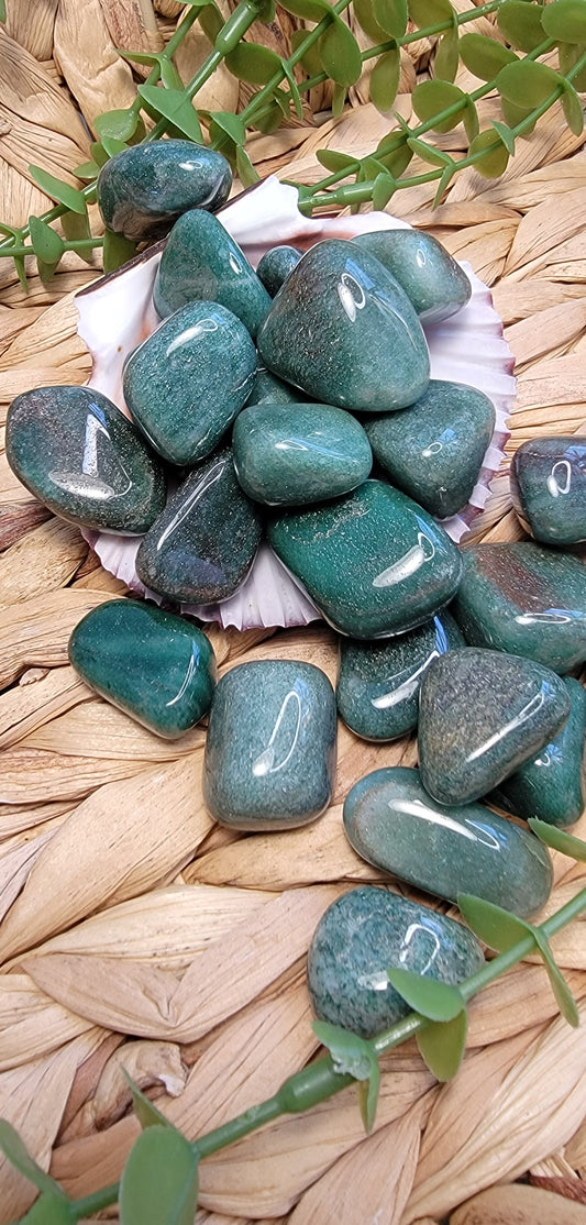 Green Aventurine Tumbles Bayside Treasures