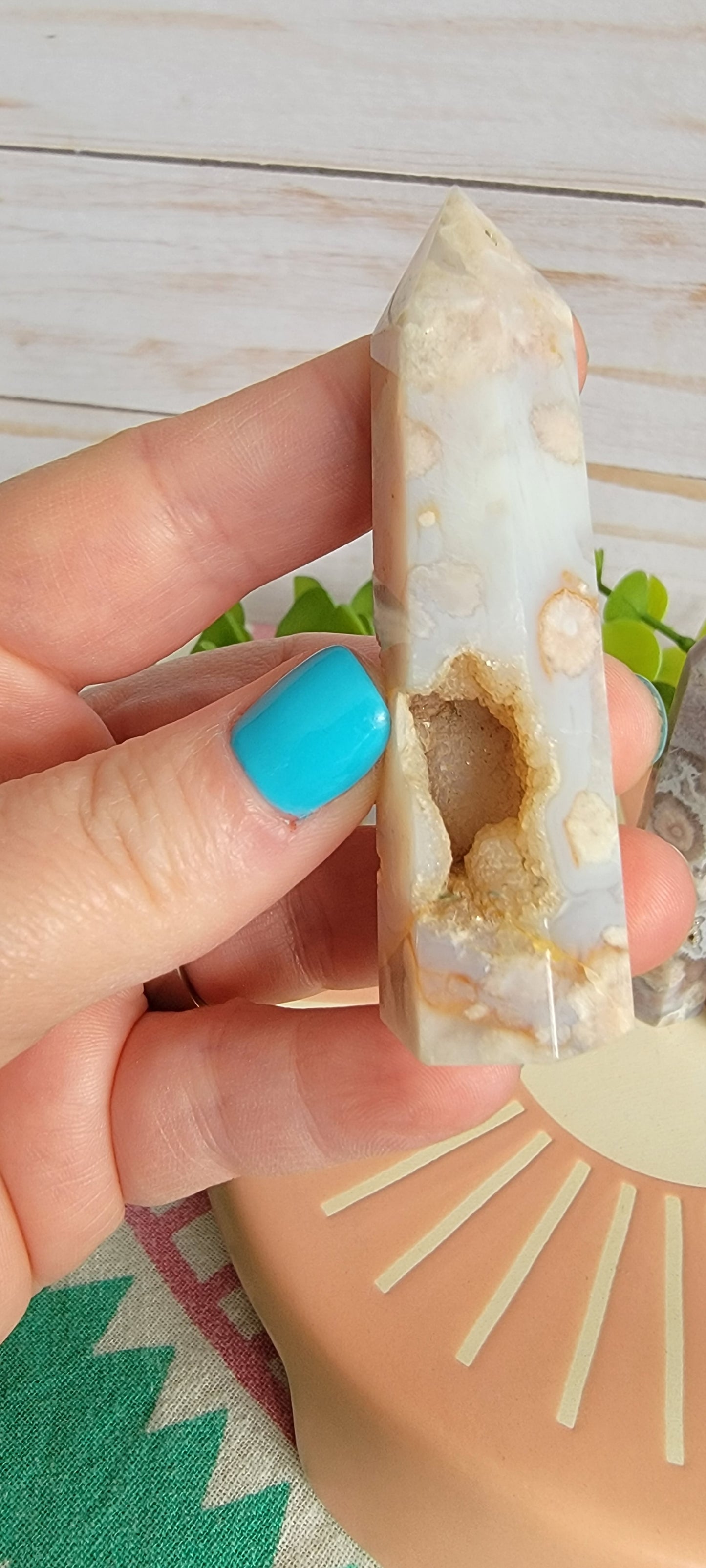 Flower Agate Towers Bayside Treasures