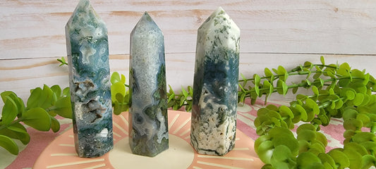 Moss Agate Towers Bayside Treasures