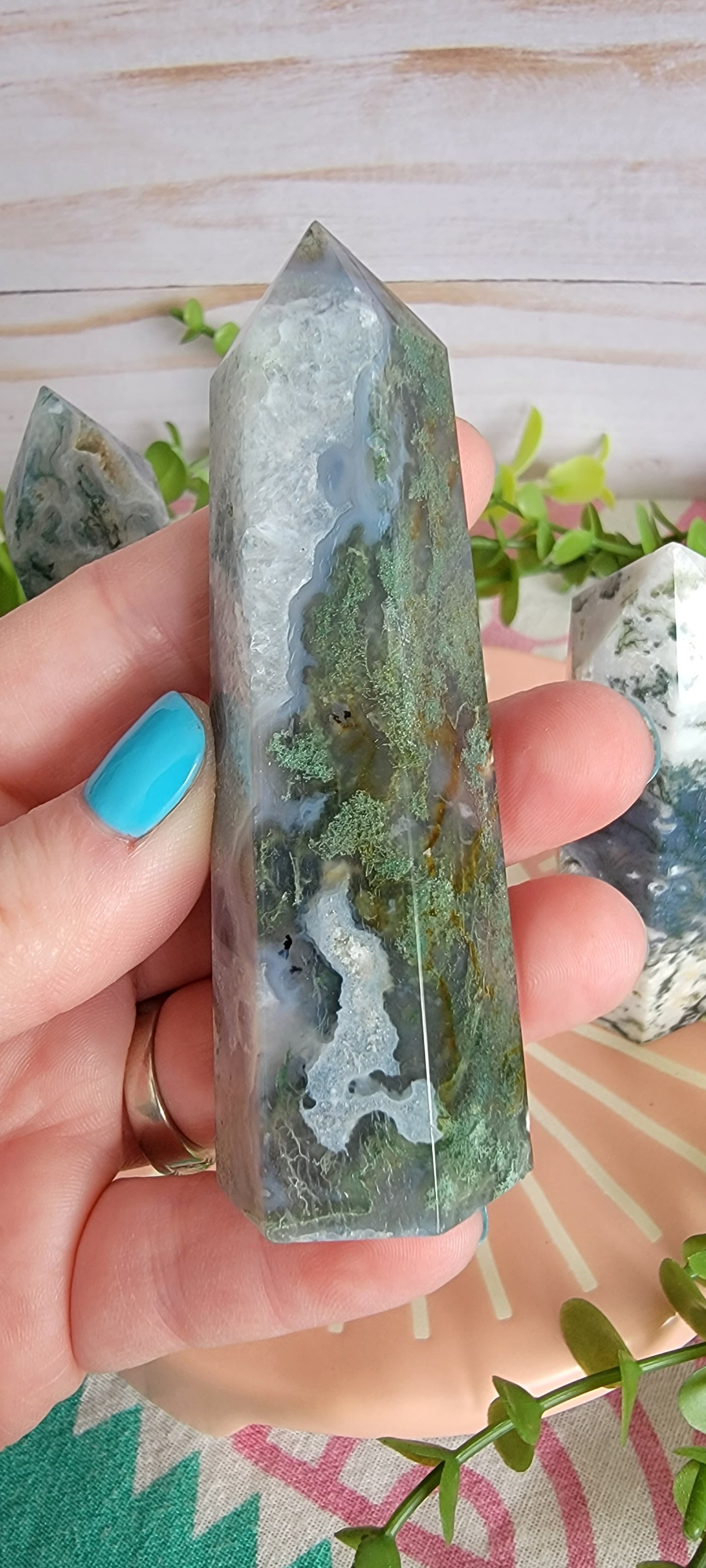 Moss Agate Towers Bayside Treasures