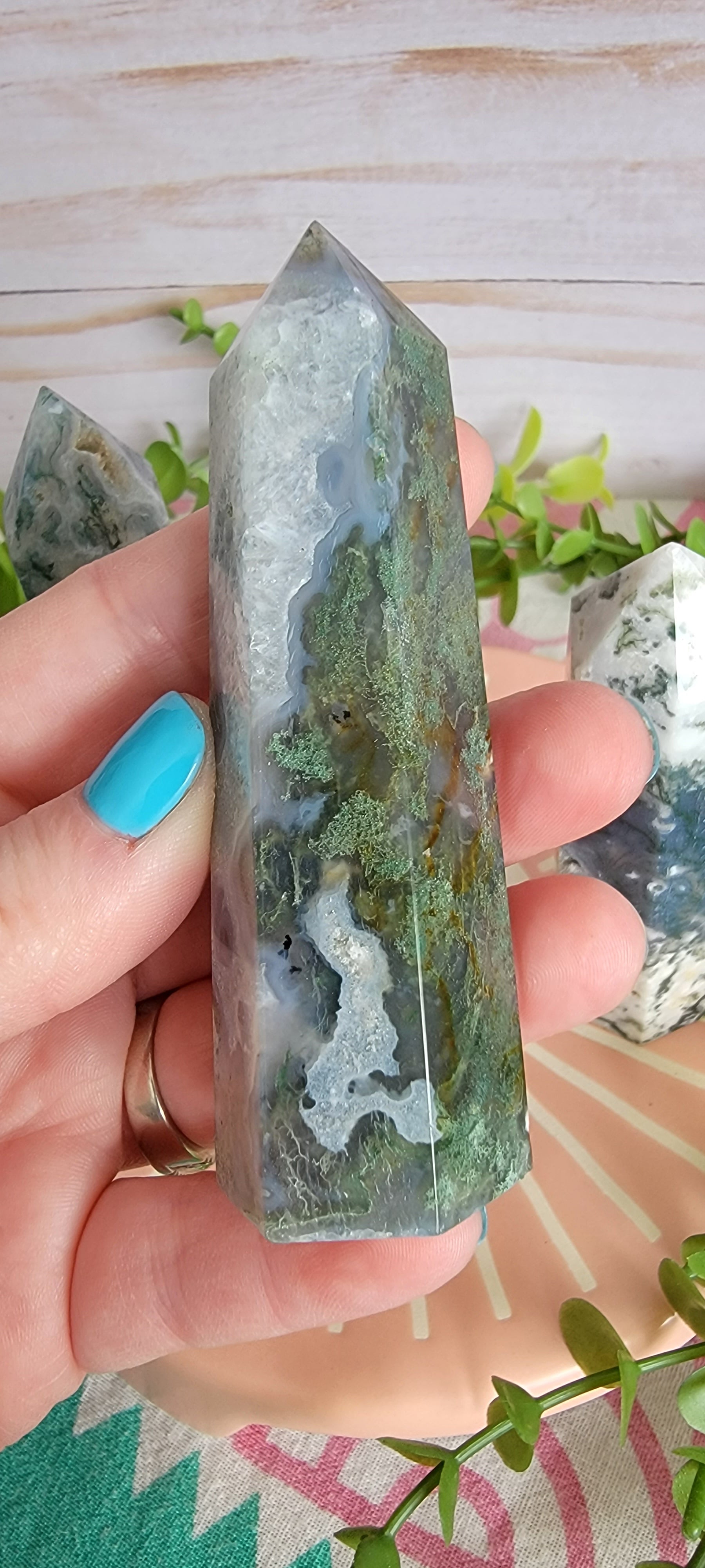 Moss Agate Towers Bayside Treasures