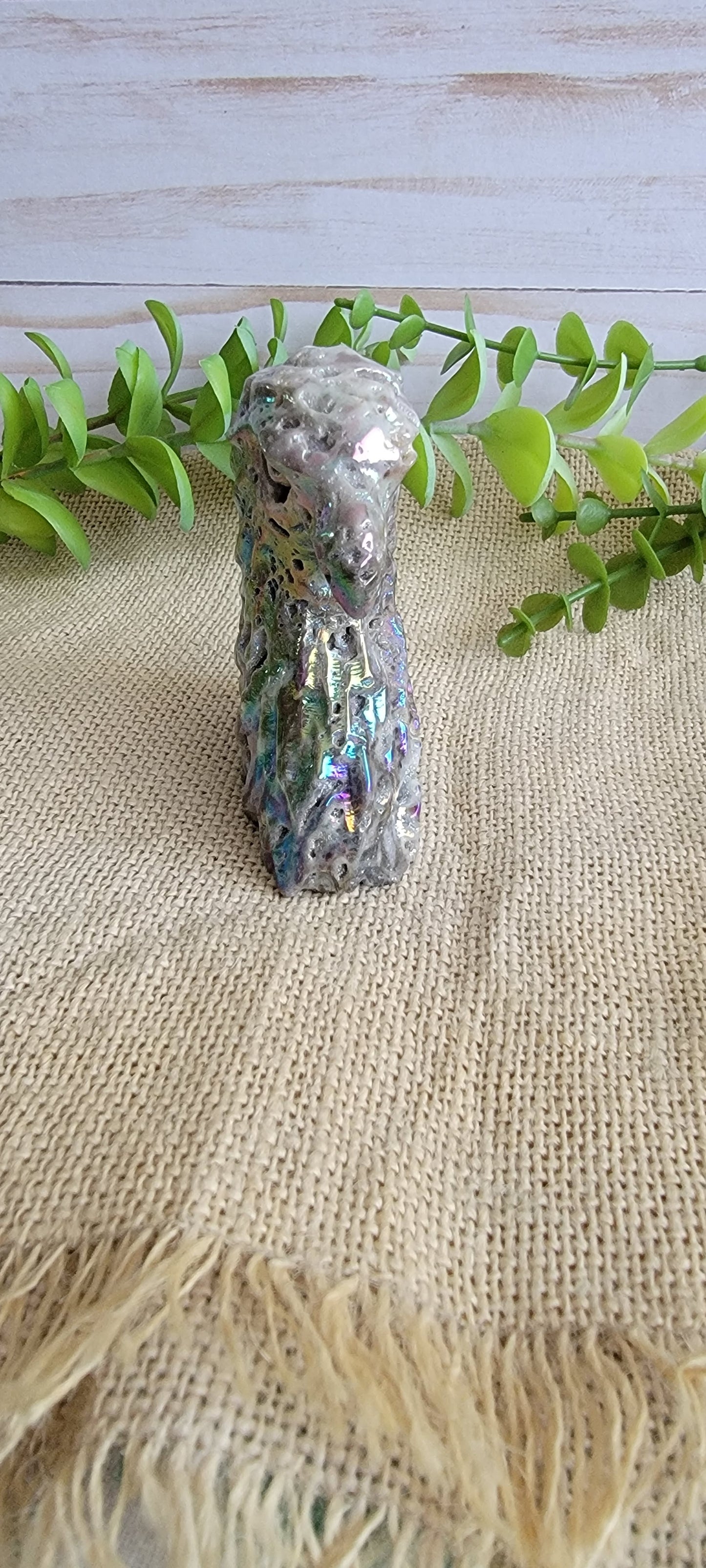 Aura Coated Quartz eagle carving Bayside Treasures